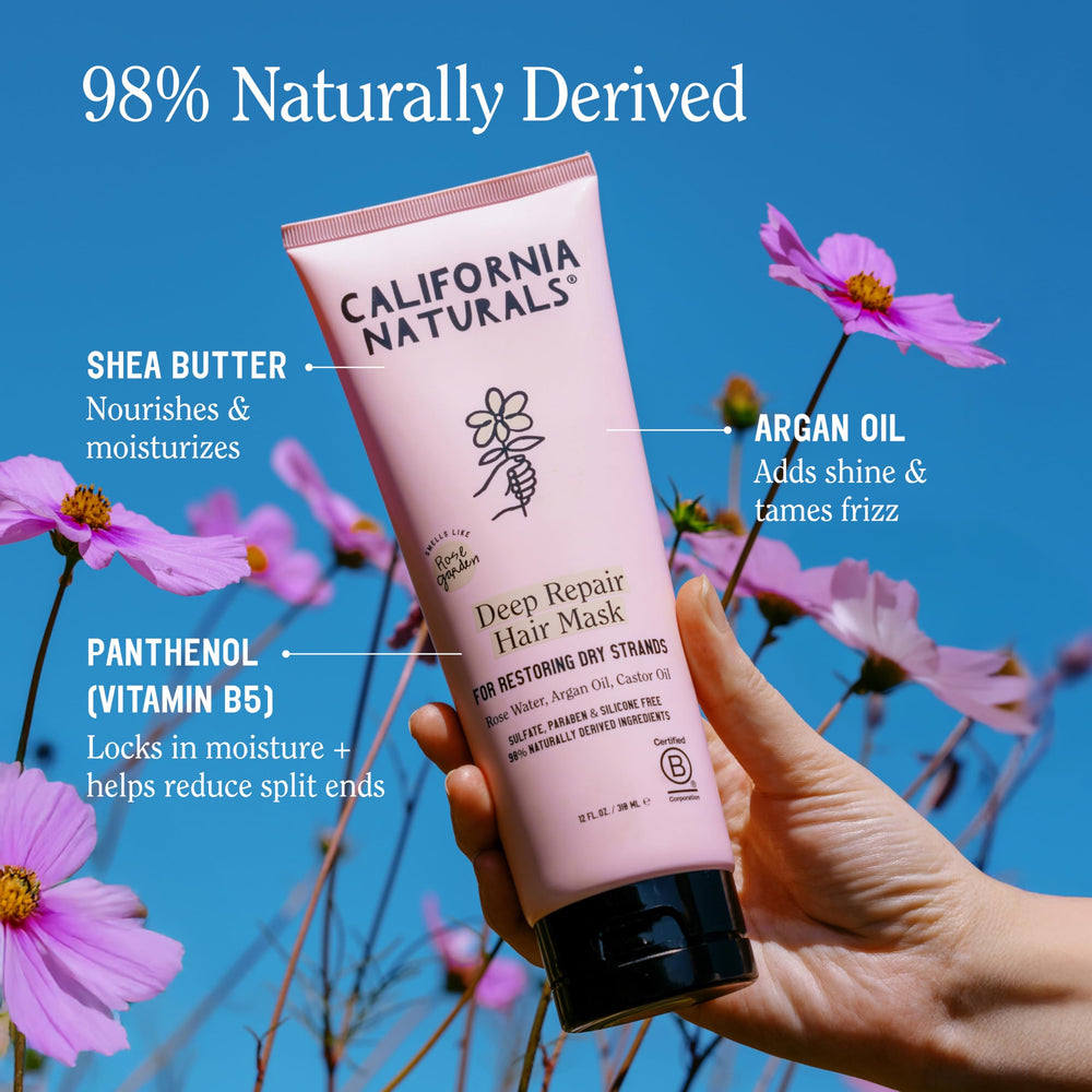 Crème nourrissante California Naturals, cheveux plus doux et faciles à démêler.