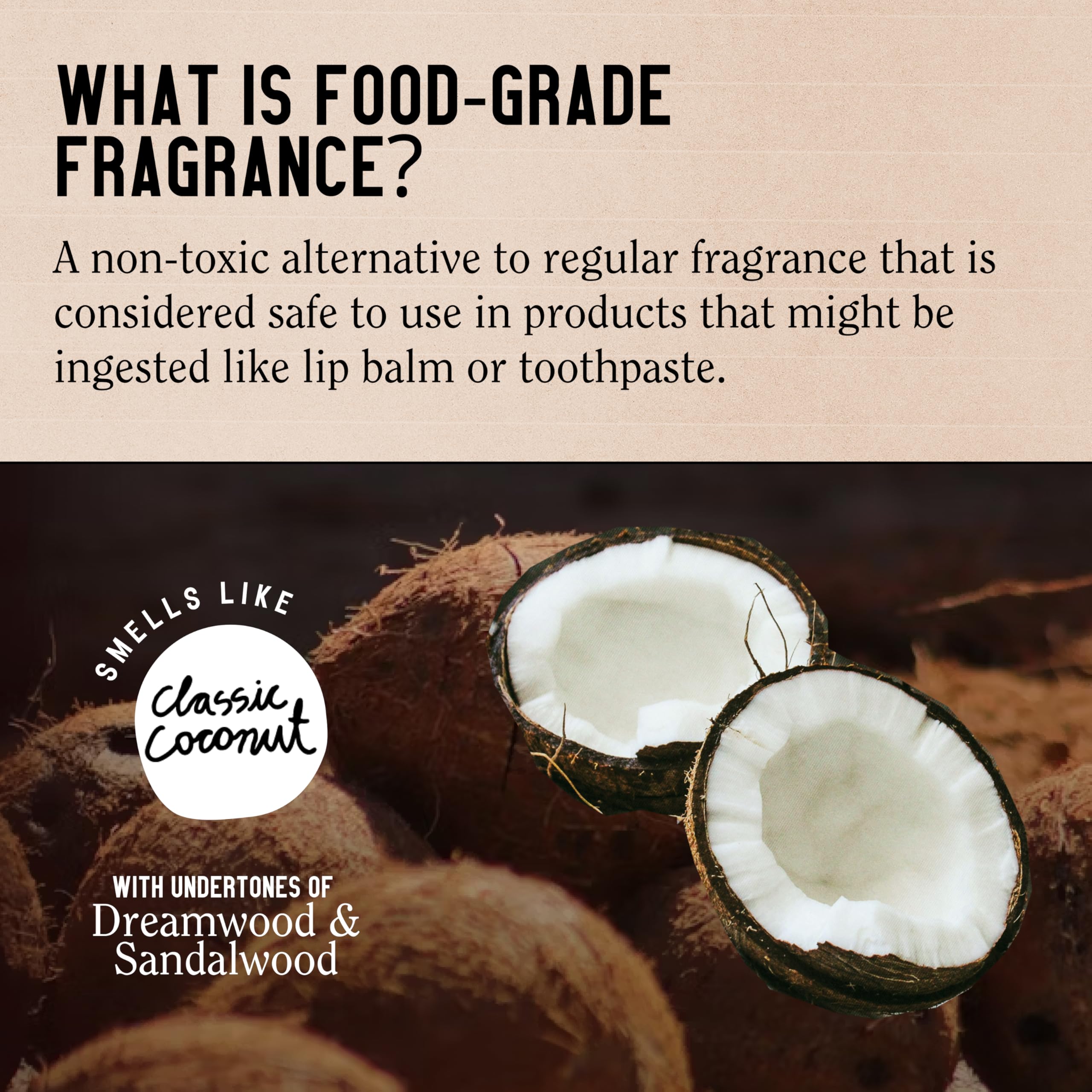 California Naturals Ingrédients Coco: huile de coco et beurre pour une hydratation durable.