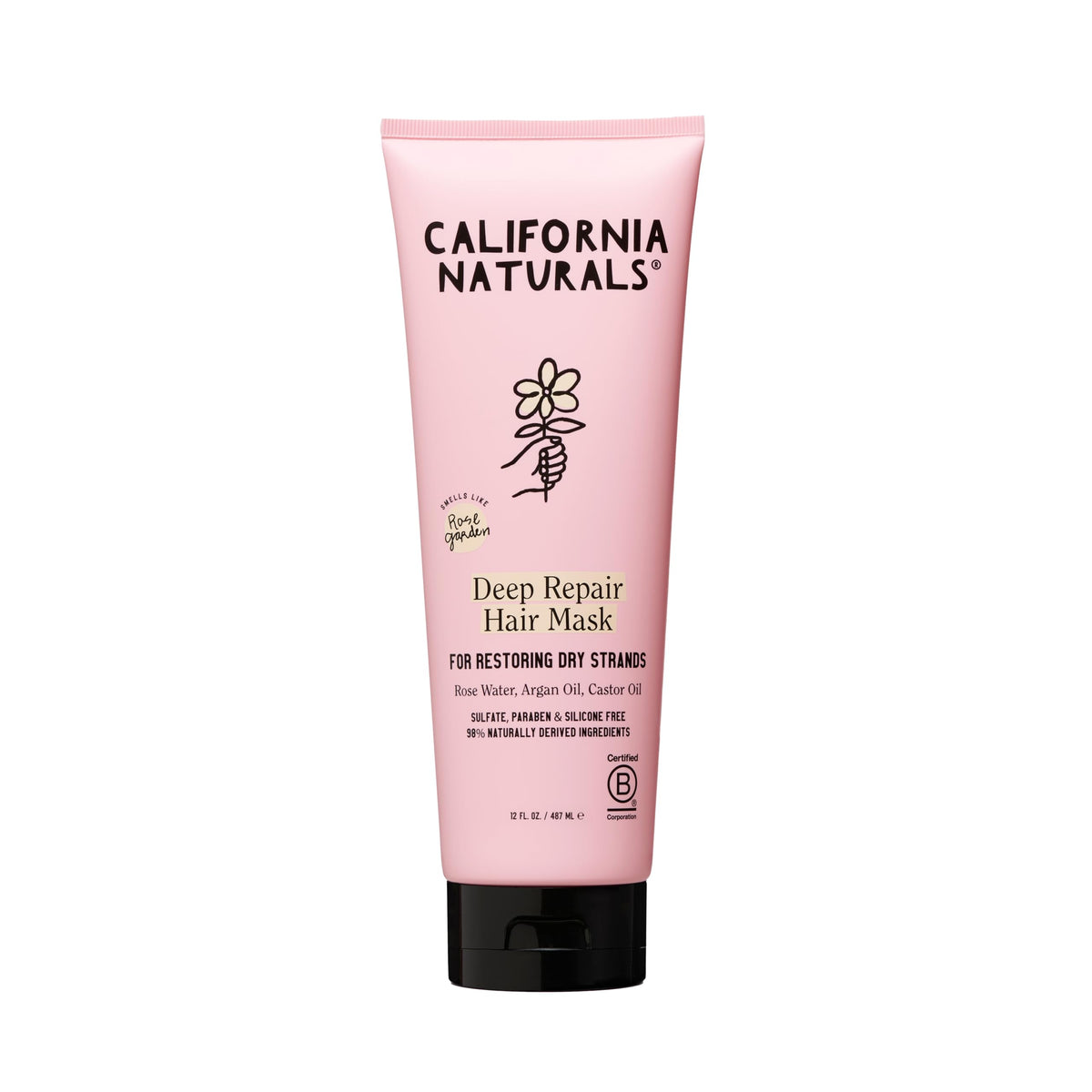 Masque réparateur profond California Naturals, texture crémeuse nourrissante pour cheveux.