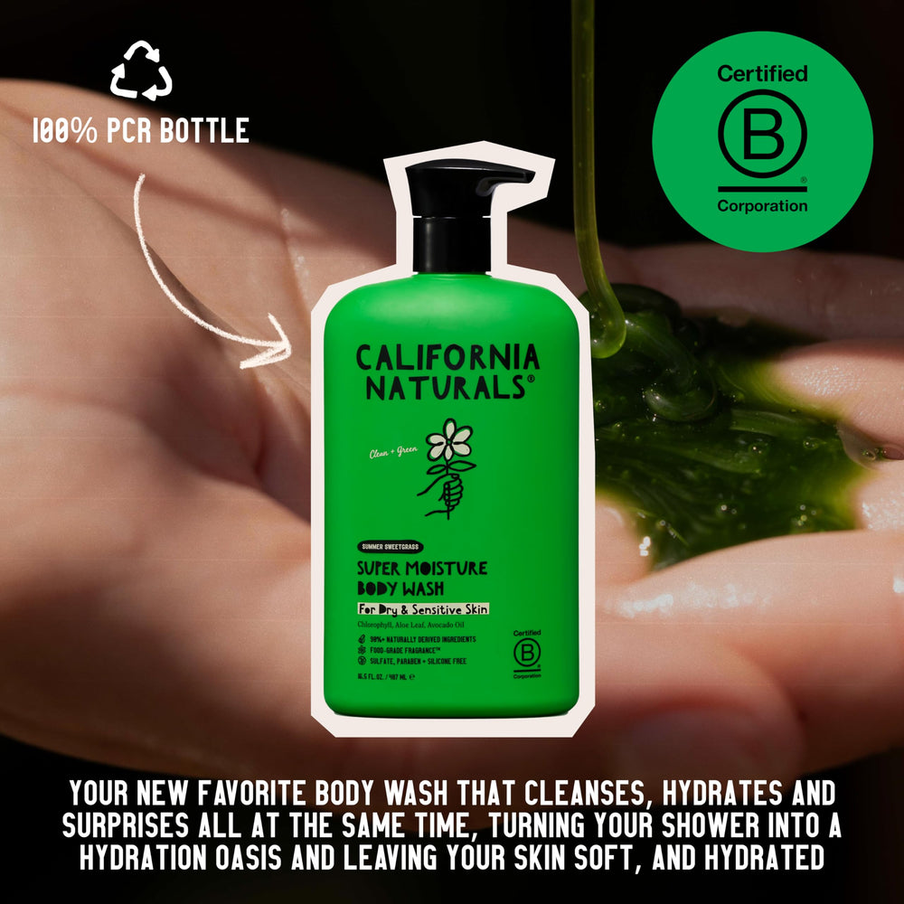 California Naturals parfum-sweetgrass: parfum frais et agréable lors de la douche.