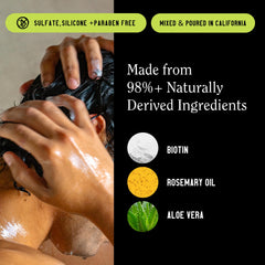 California Naturals Re:GRO – ingrédients romarin et caféine, stimulation naturelle du cuir chevelu.