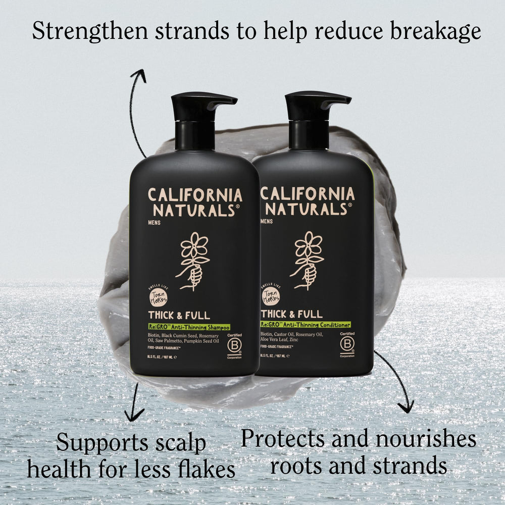 California Naturals Re:GRO – massage du cuir chevelu favorisant une stimulation légère.
