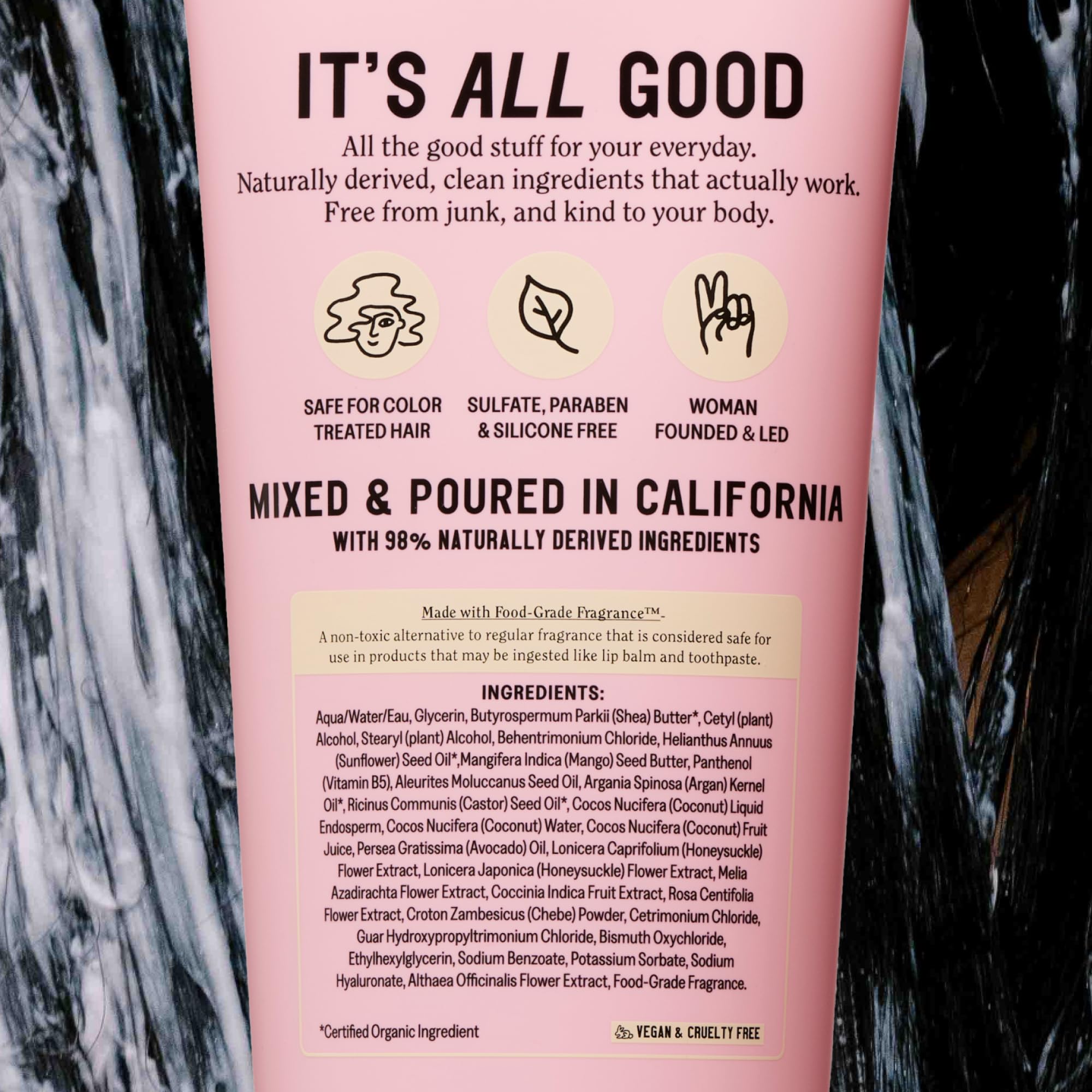 Sans sulfates et silicones California Naturals, convient à tous les types de cheveux.