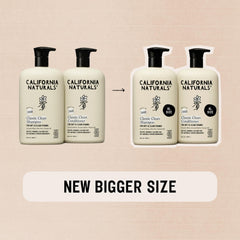 Texture cremeuse hydratante pour démêler et adoucir les cheveux avec California Naturals.