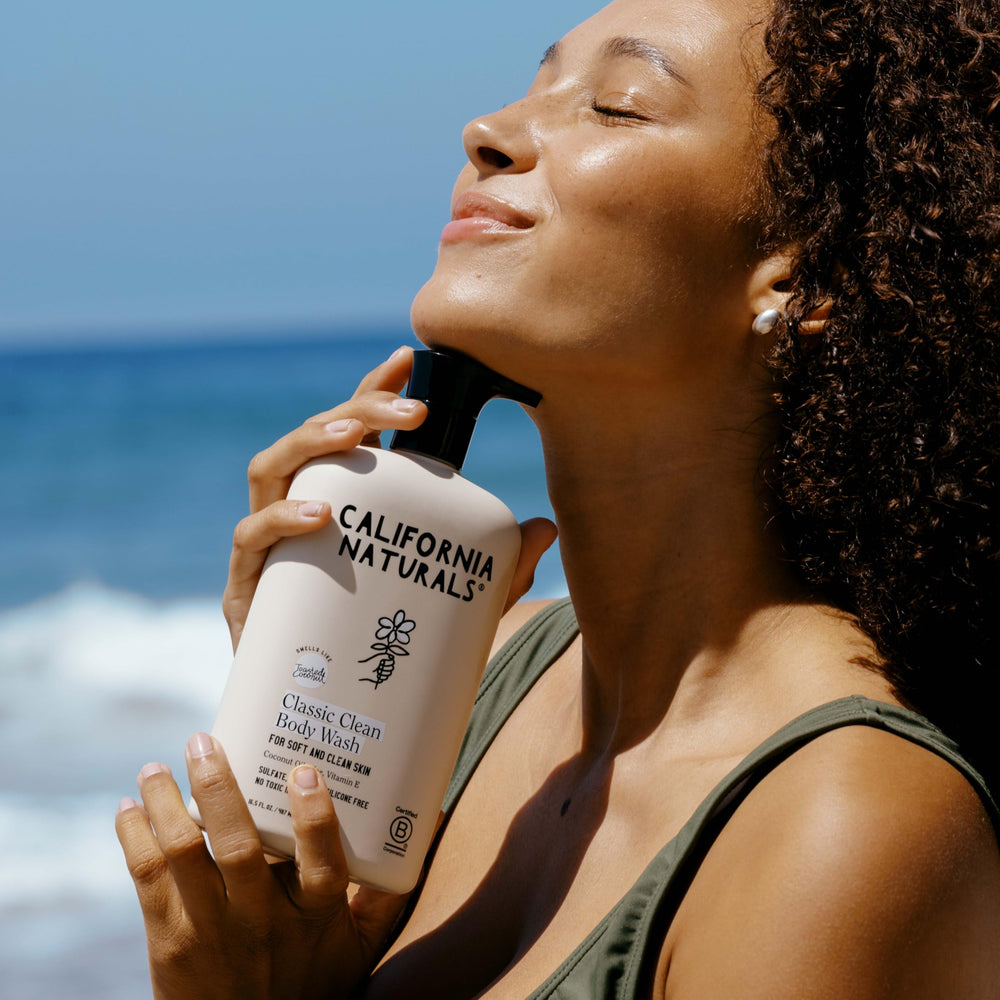 California Naturals Utilisation Mains: idéal lors de la douche rapide.