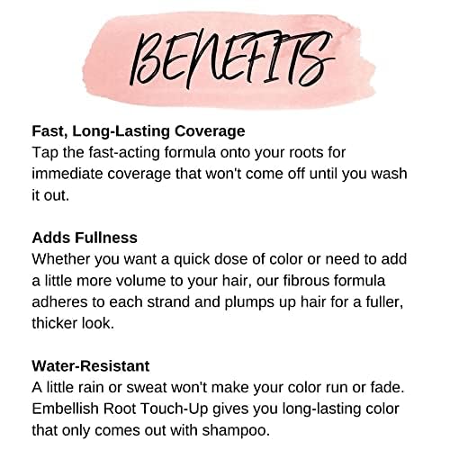 CALISTA Root Touch-Up : formule sans paraben et sans sulfates