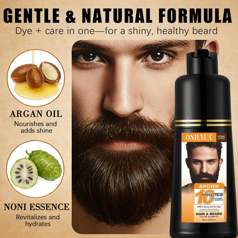 Callmynm Beard Dye – soin nourrissant argan et noni pour poils plus doux