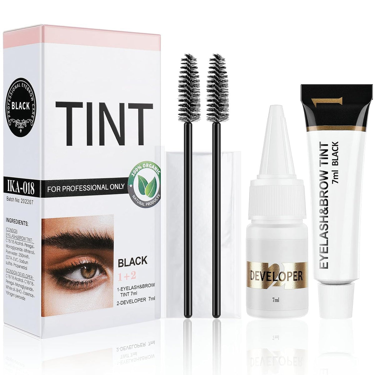 Callmynm Lash Color Kit dans son étui professionnel pour une utilisation pratique.