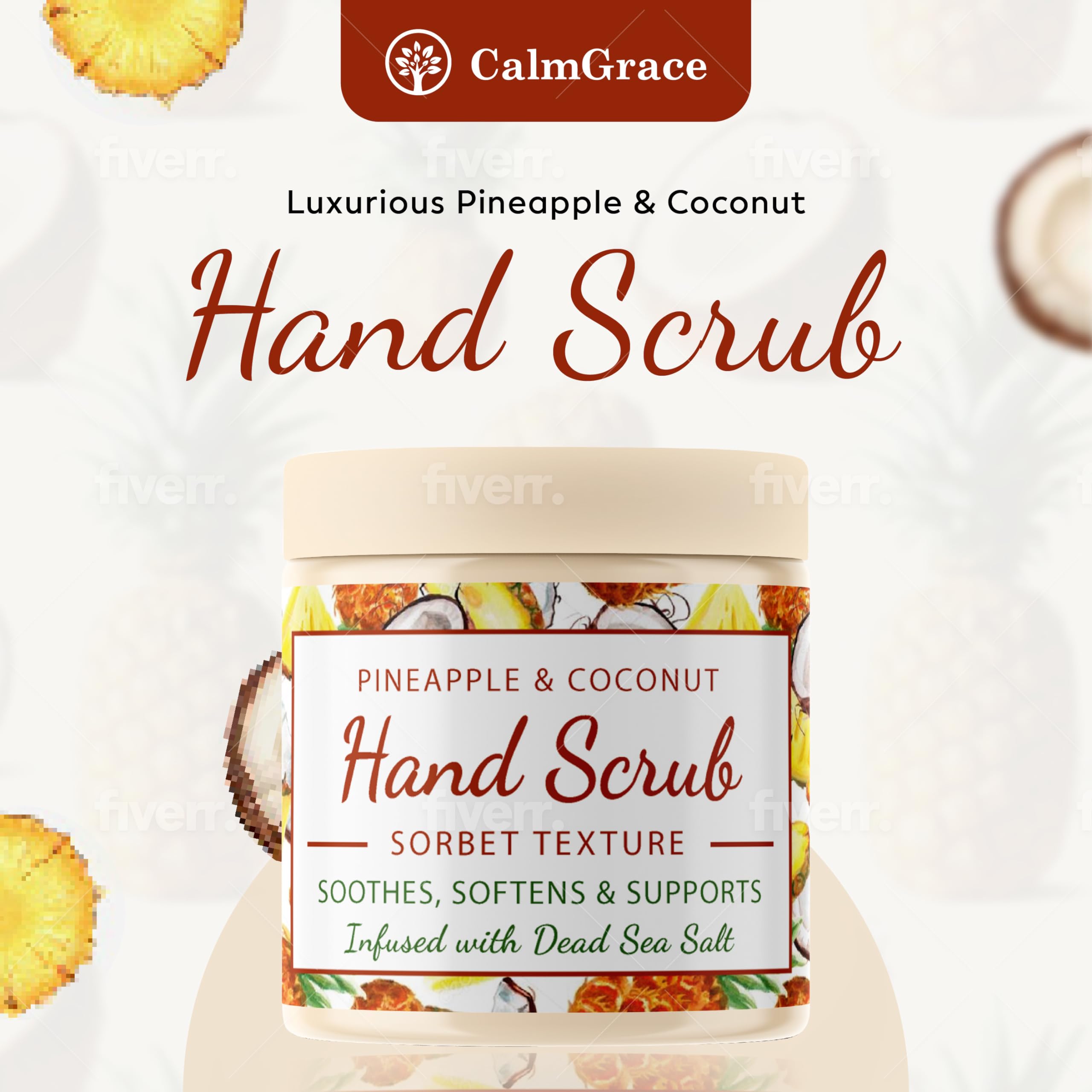 CalmGrace gommage mains sels mer Morte exfoliant en douceur