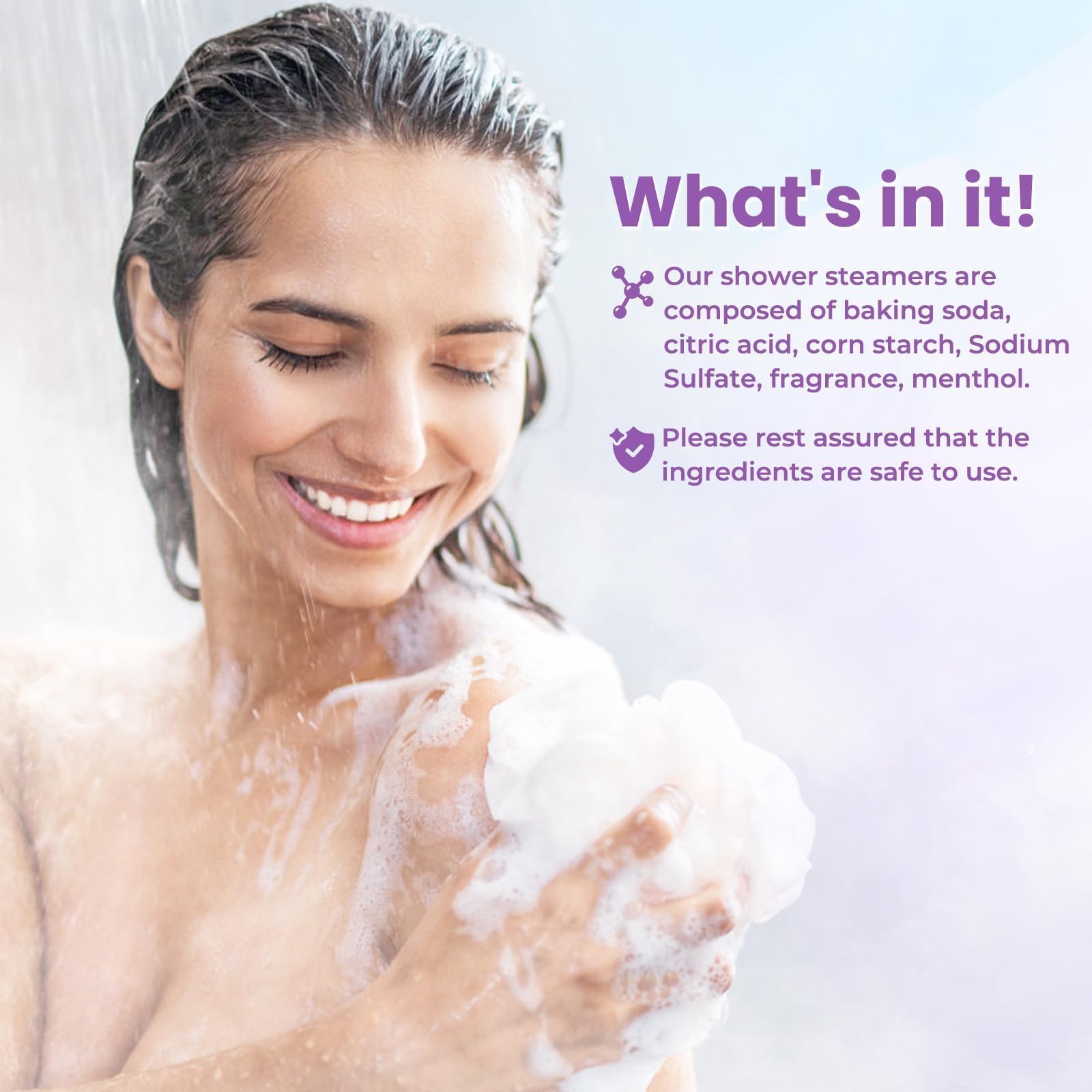 CalmNFiz tablettes vapeur pamplemousse – fraîcheur énergisante en douche