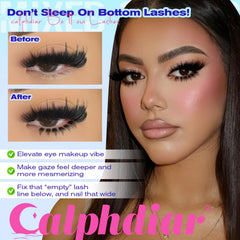 Cils inférieurs Calphdiar spike dramatique 6-8 mm pour un effet audacieux