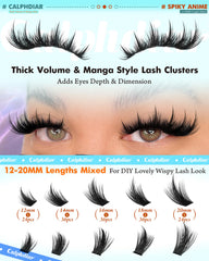 Calphdiar cils manga 12-20 mm pour style personnalisable et fini aérien.
