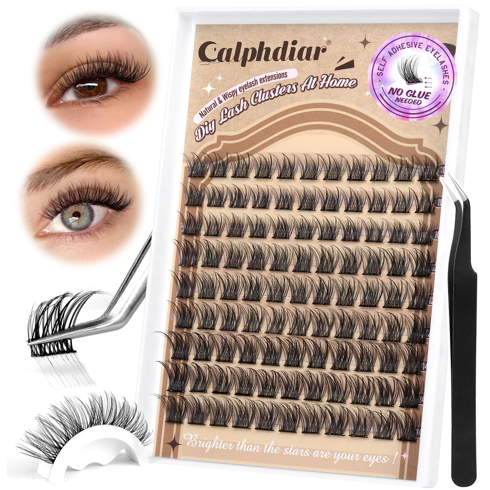 Calphdiar groupes cils auto-adhésifs 10-14mm pour une pose rapide et naturelle.