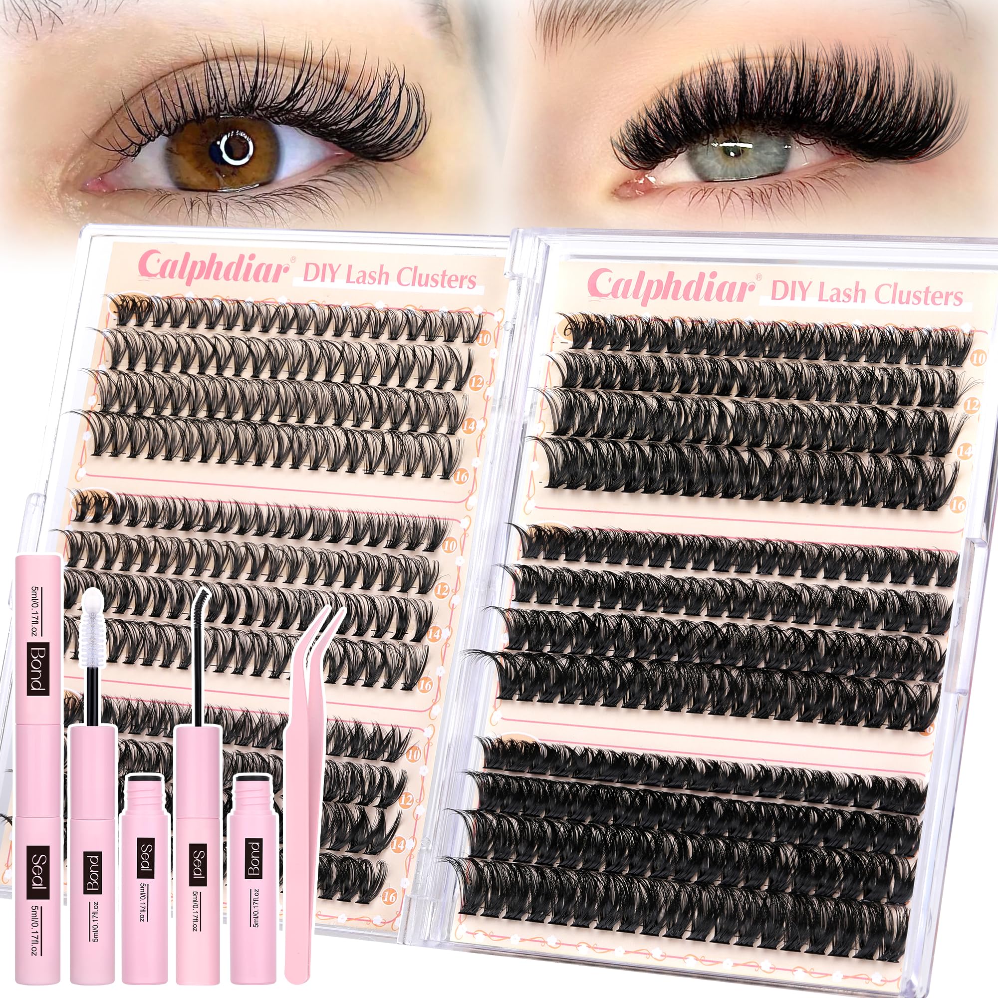 Calphdiar ensembles de cils 30D-100D pour un effet plume personnalisable.