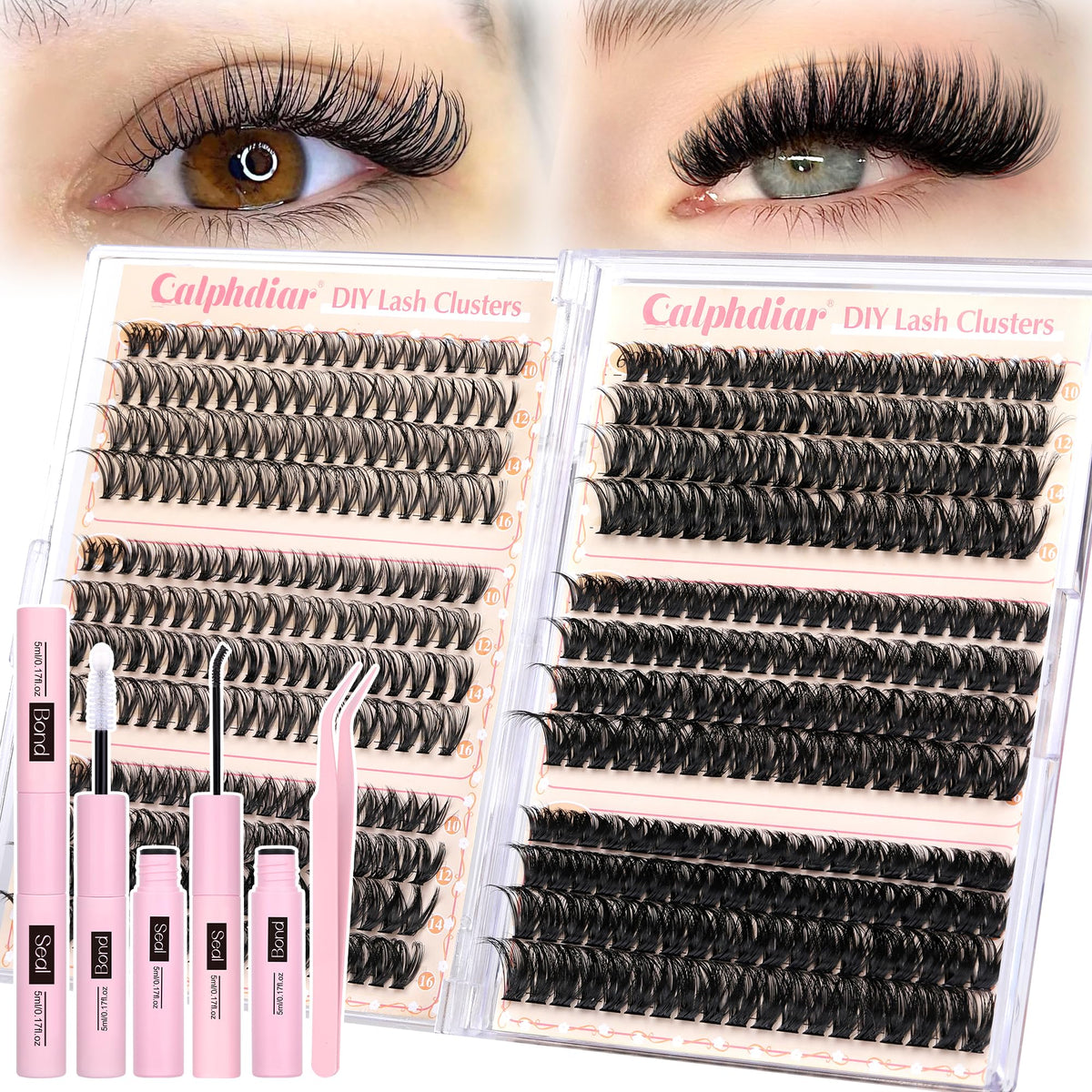 Calphdiar ensembles de cils 30D-100D pour un effet plume personnalisable.