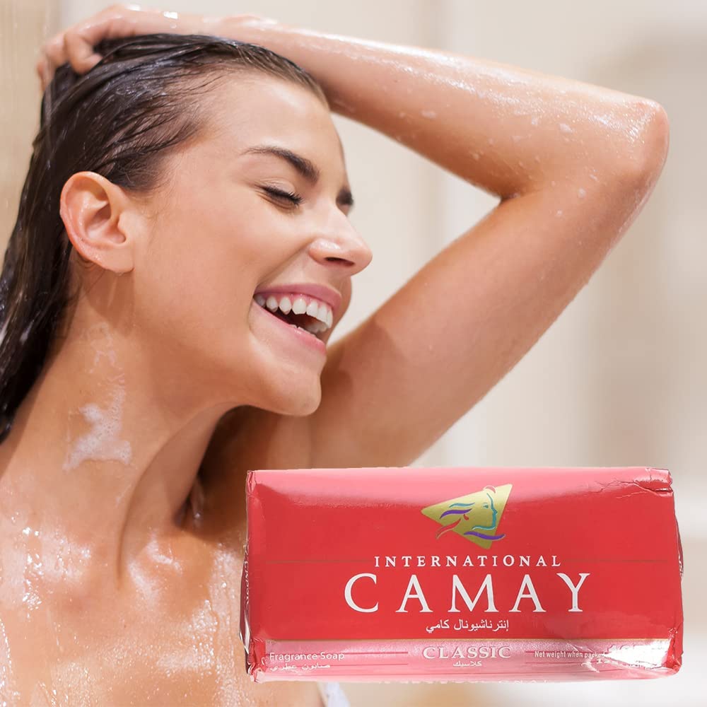 Camay Savon Classique, détail de la barre et soin quotidien.
