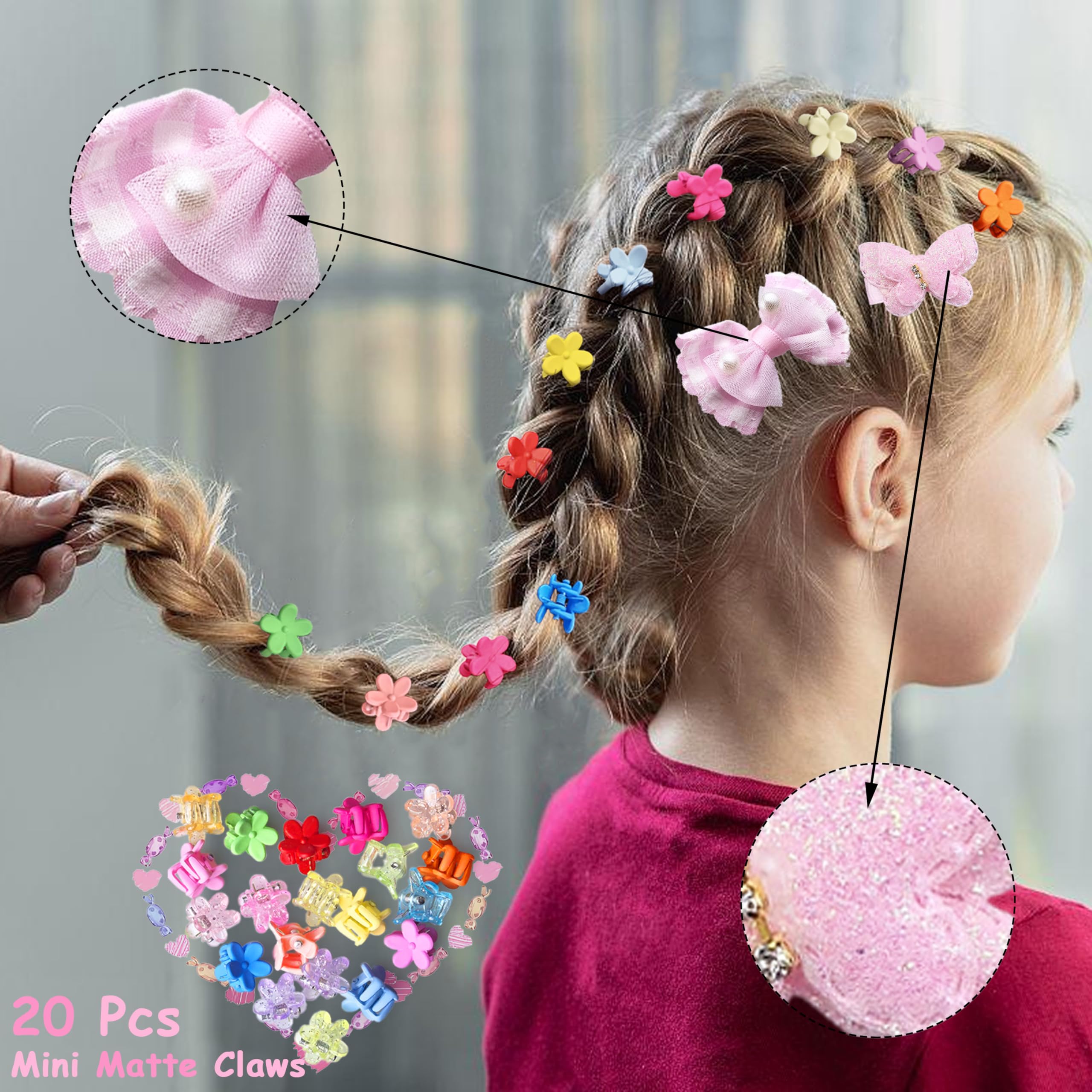 Élastiques multicolores CAMBIODV pour cheveux, flexibles et faciles à nouer.