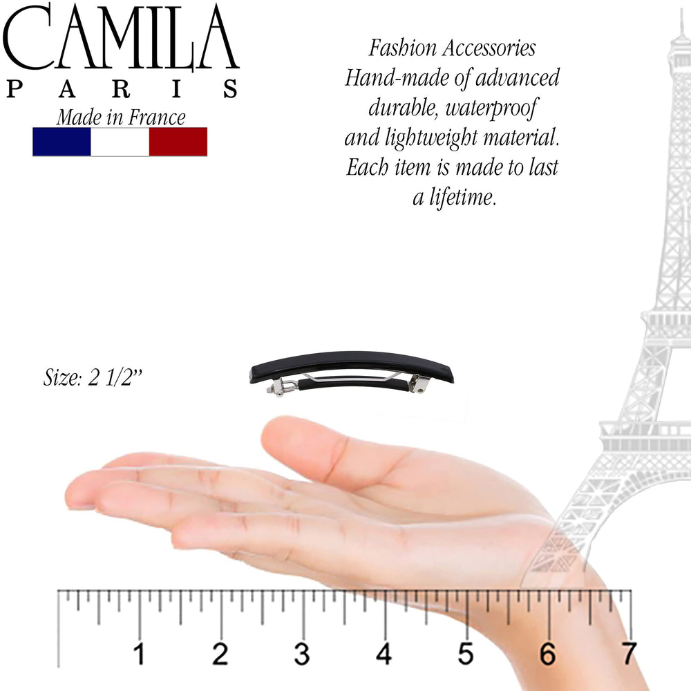 Barrette durable en acétate de cellulose Camila Paris, élégante.