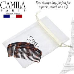 Camila Paris AD66/2, design français en acétate de cellulose, matériau léger et durable.