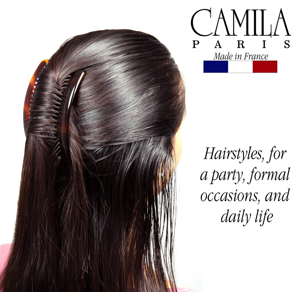 Camila Paris AD66/2, porté au quotidien pour chignon et demi-queue.