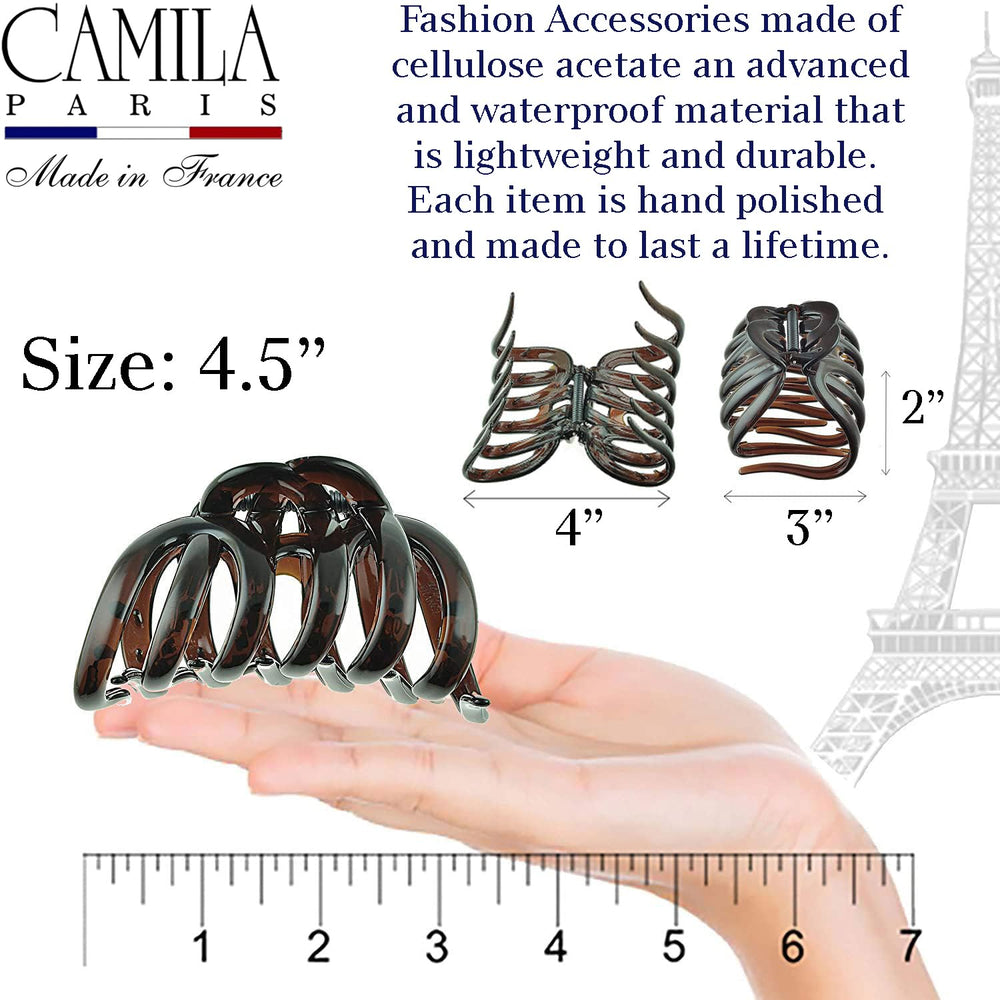 Matériau cellulose acetate Camila Paris AD718, robuste et léger.