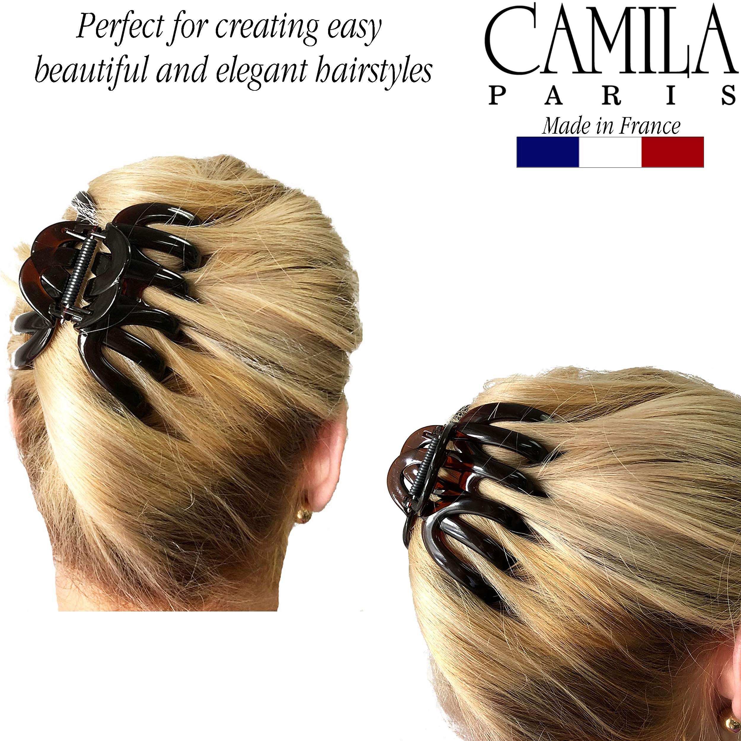 Camila Paris AD718, pince Octopus grande pour cheveux longs et volumineux.
