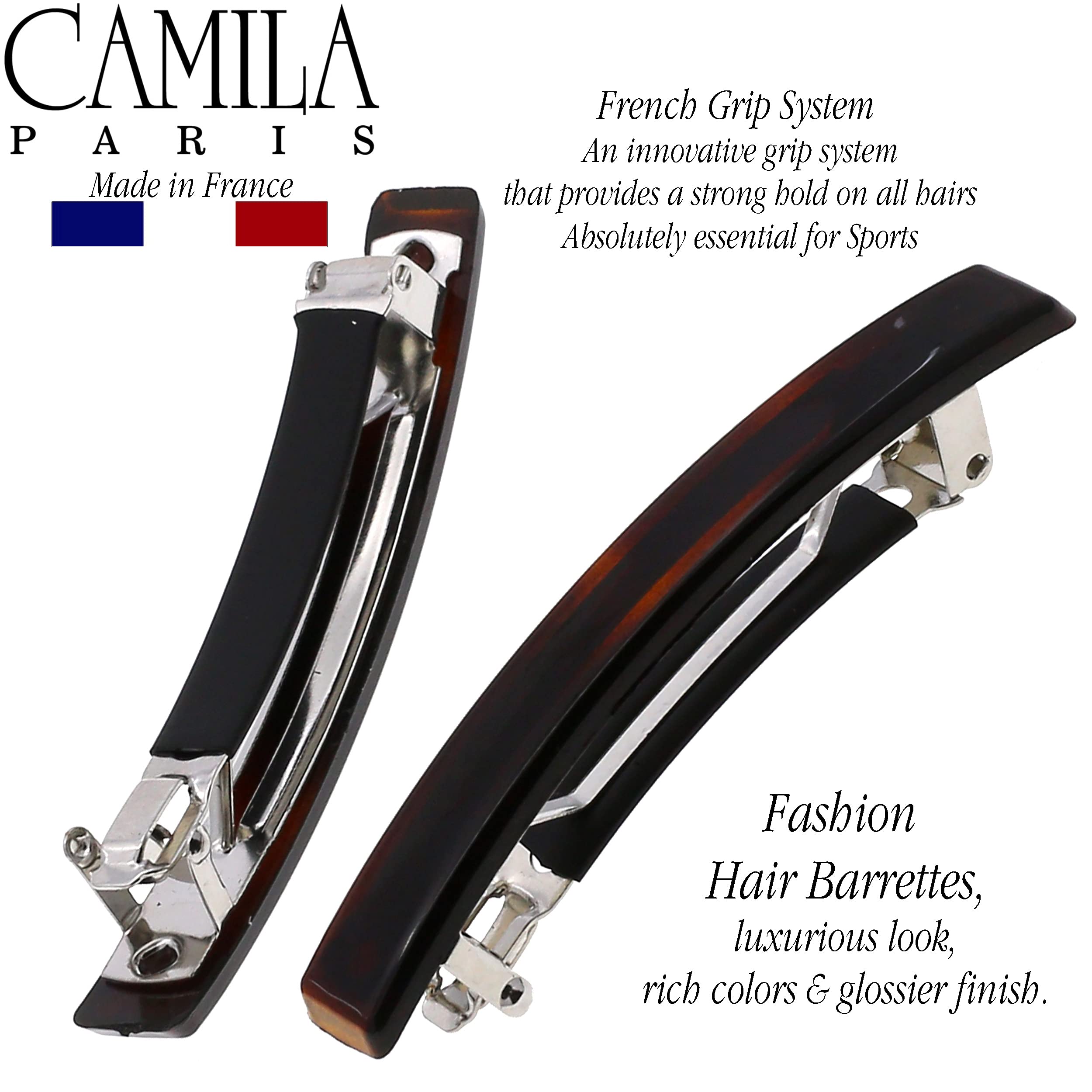 Barrette Camila Paris élégante pour cheveux, style rapide.