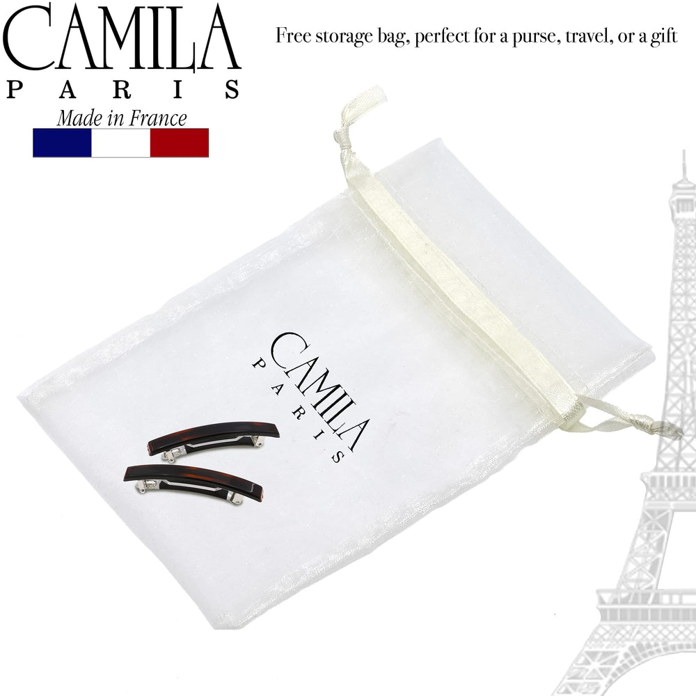 Barrette Camila Paris, fermeture robuste pour cheveux épais ou fins.