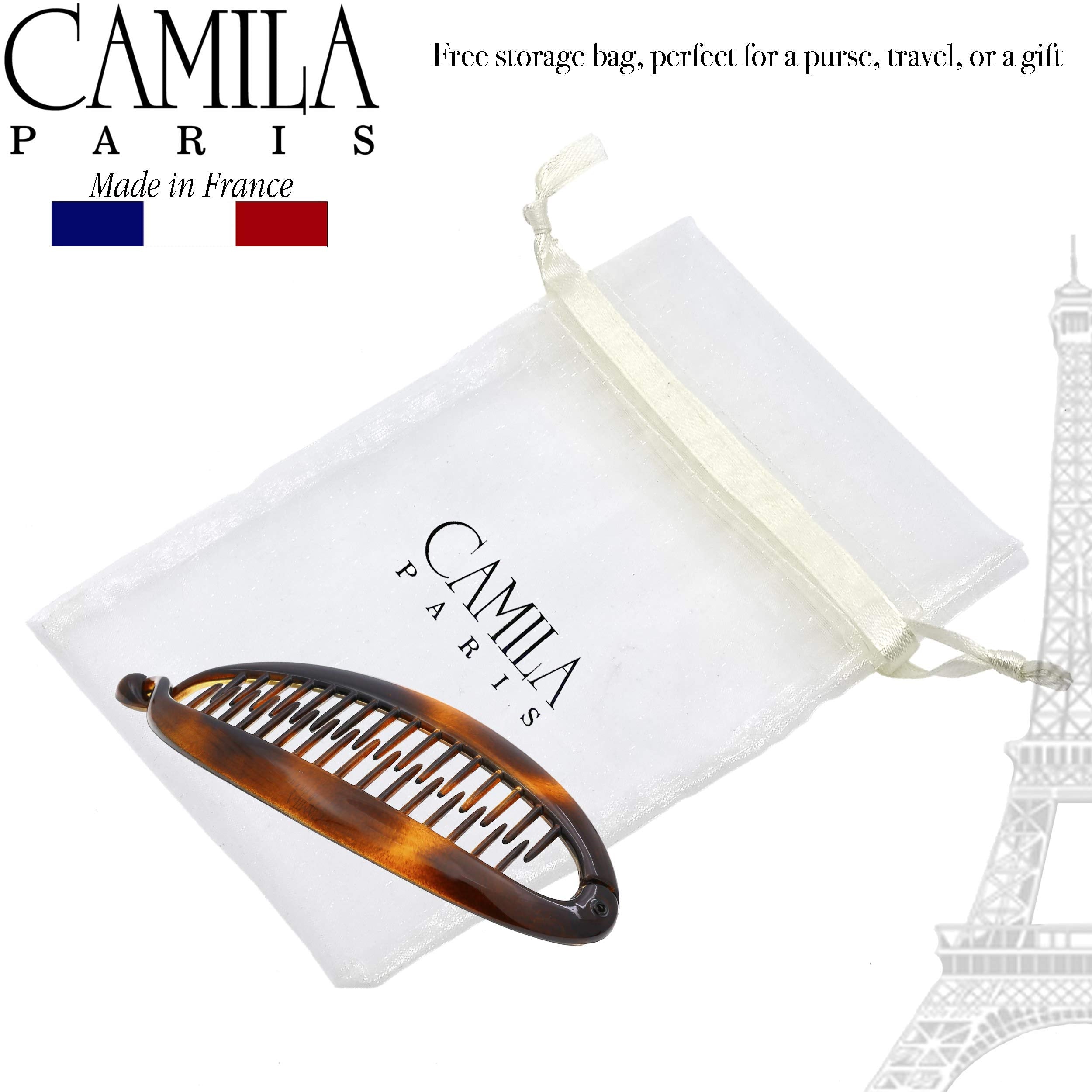 Clip banane Camila CP2 pour cheveux épais et volumineux.