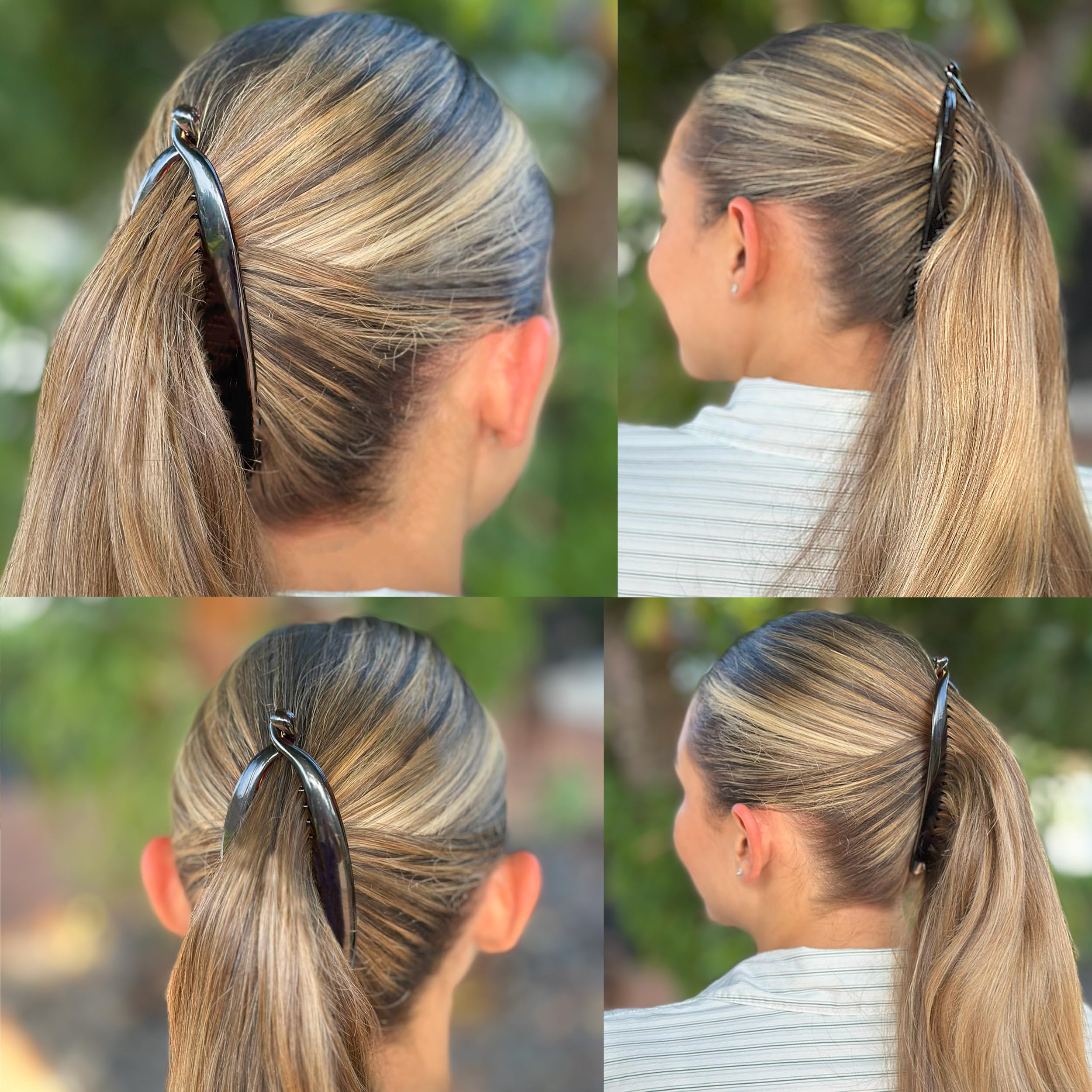 Camila CP2 clip banane – design français pour coiffure fluide.