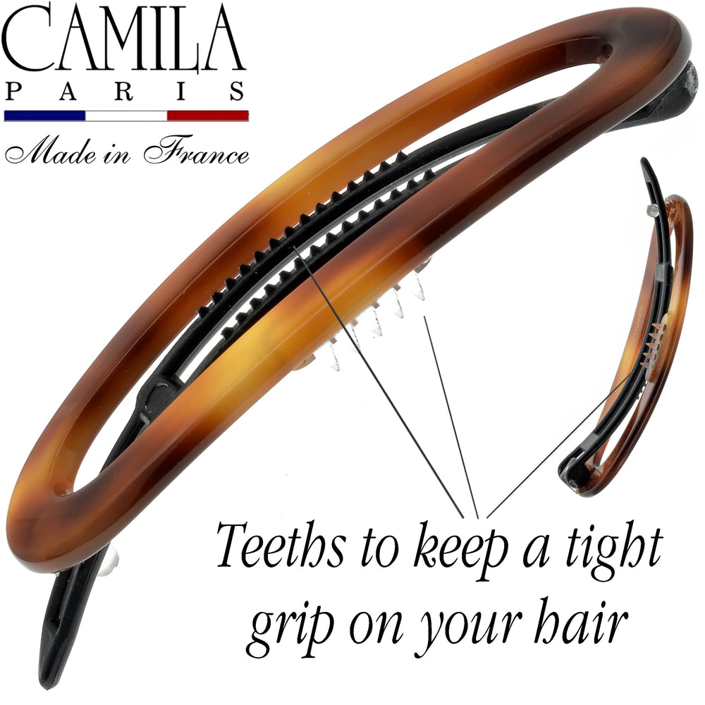 Barrette Camila Paris CP2249 idéale pour demi-chignon rapide et élégant.