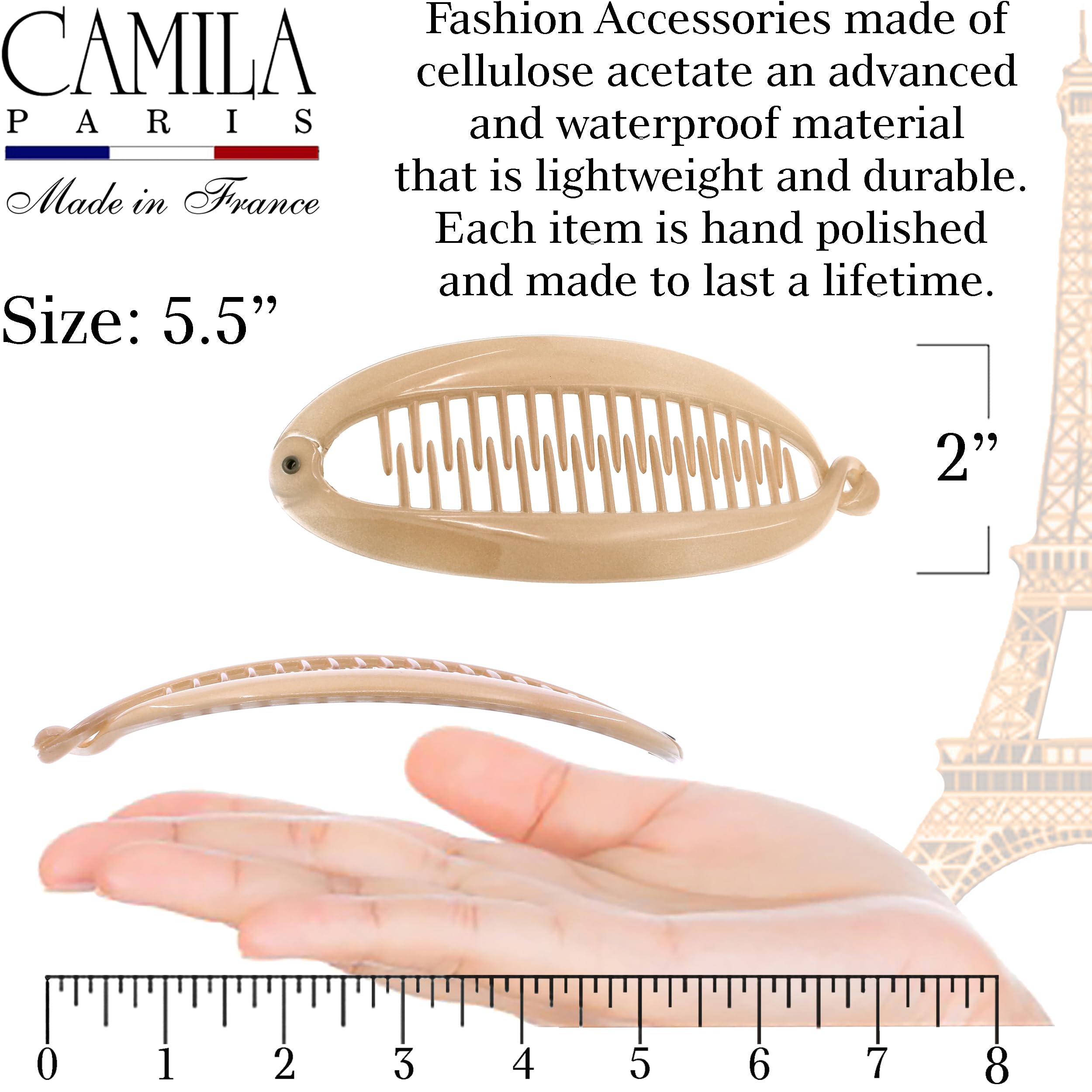 Camila Paris CP2889 attache-banane, cellulose Acetate durable et robuste.
