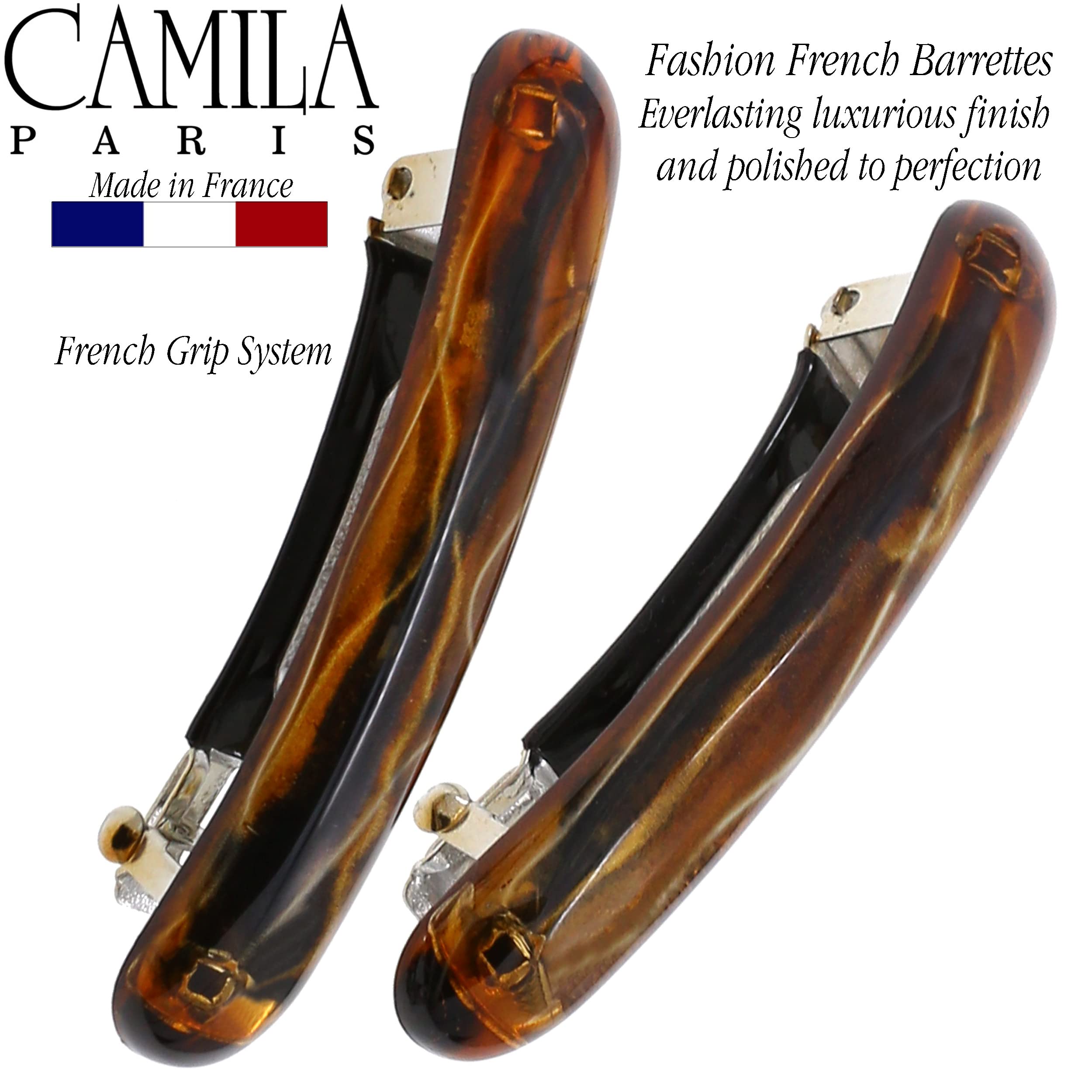 Clip cheveux dore Camila Paris CP3327 pour un style élégant et durable.
