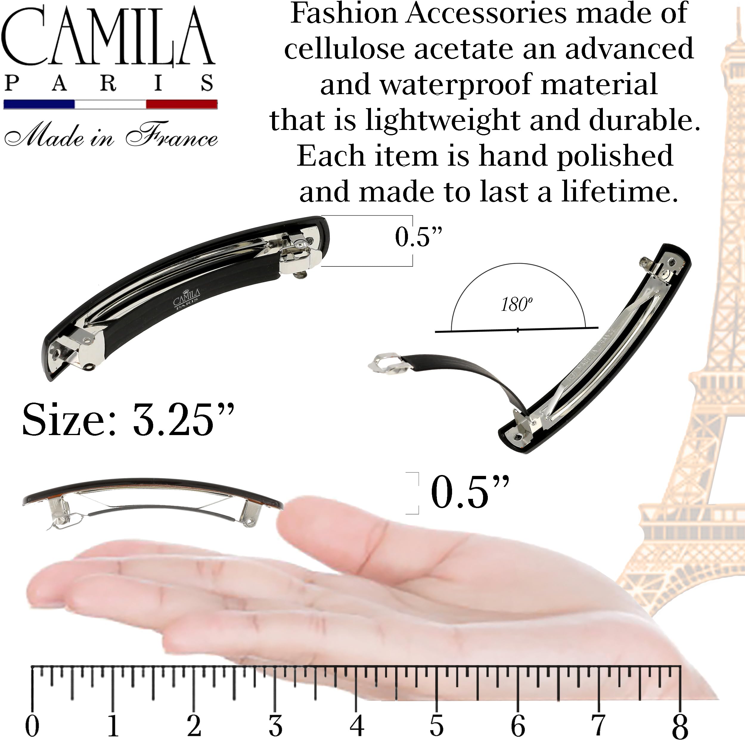 Camila Paris CP3557 broche-cheveux-anti-glisse, pour un style qui ne glisse pas.
