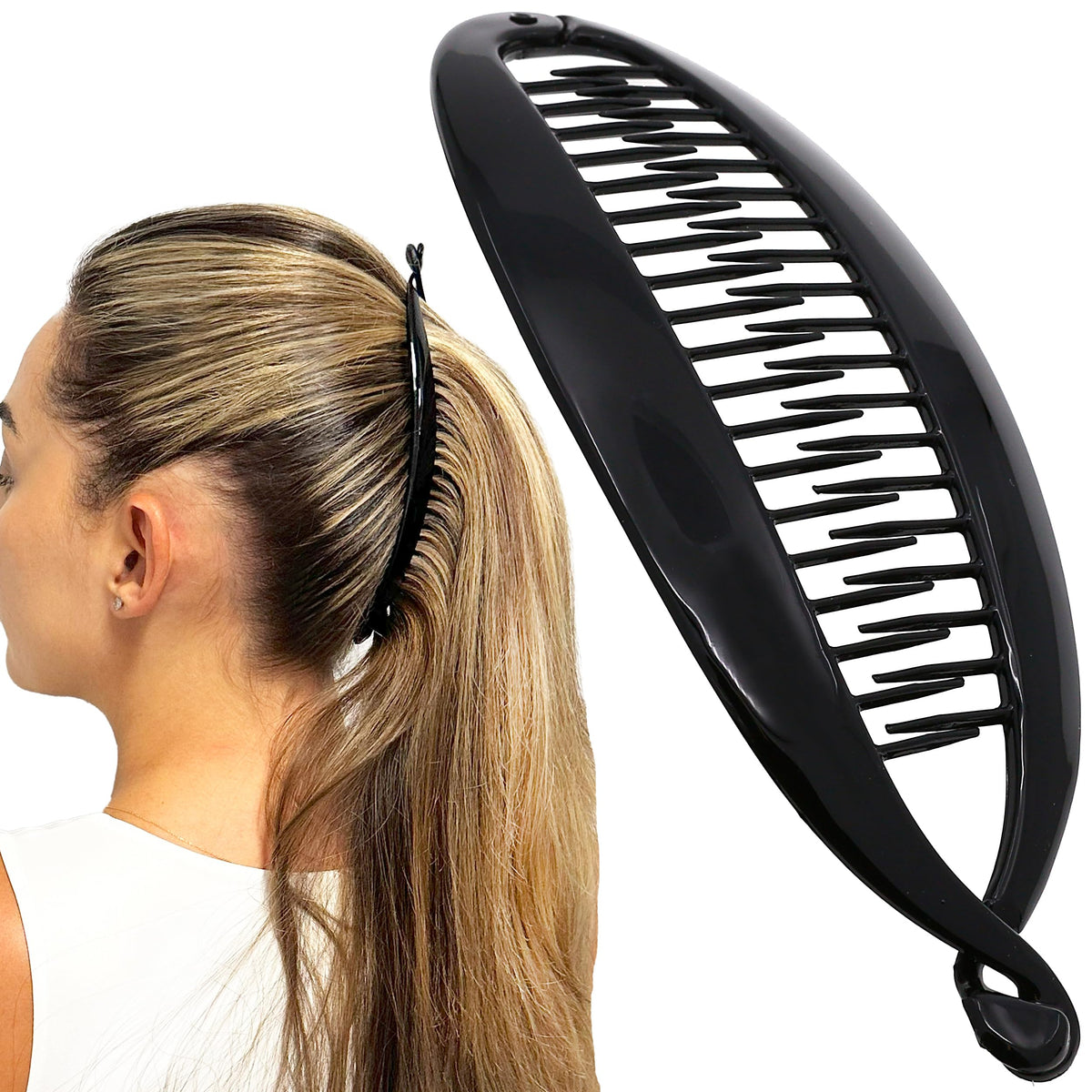 Camila Paris NV135 pinces-banane grand-format pour cheveux épais, maintien sûr.