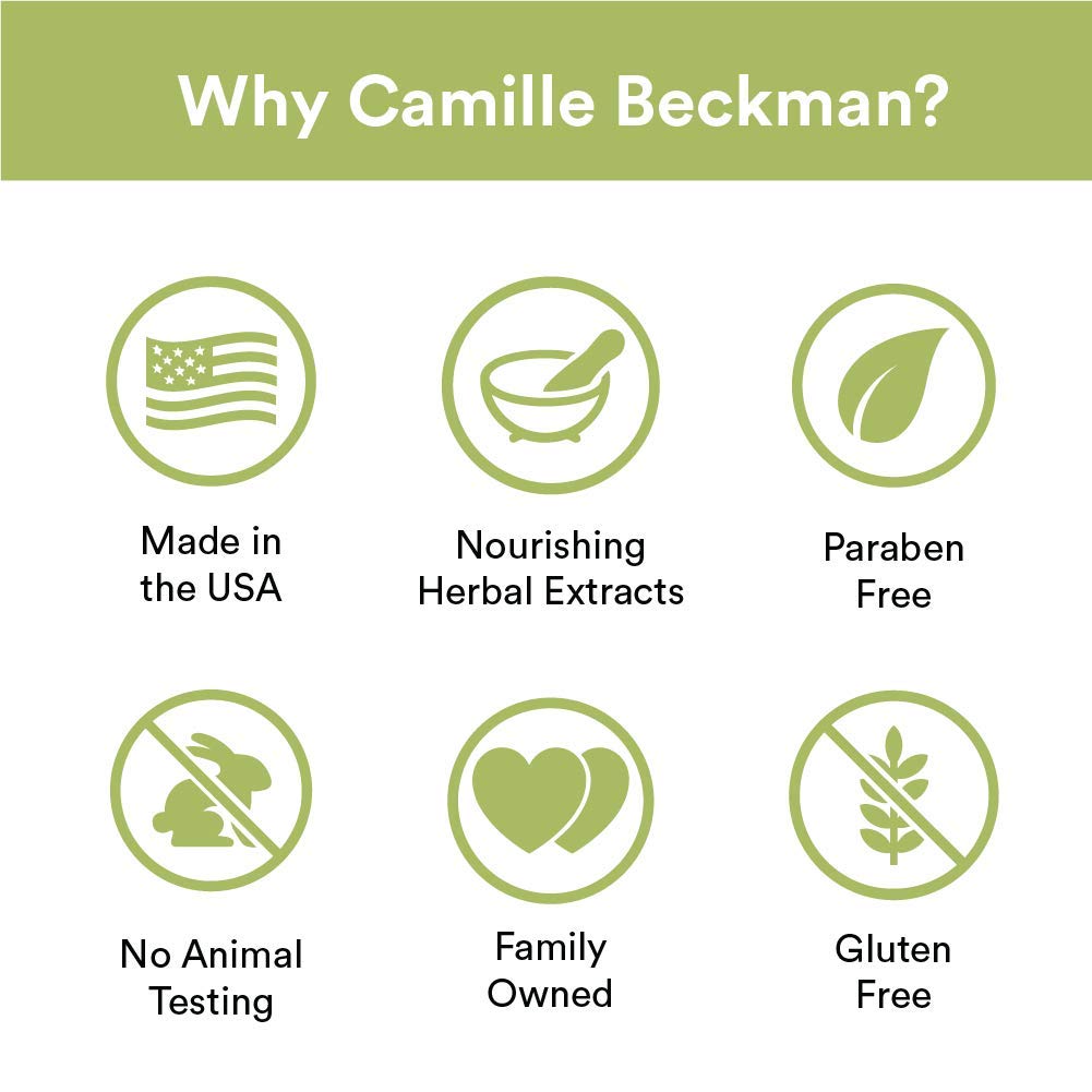 Camille Beckman Crème Mains emballage 6 oz pratique.