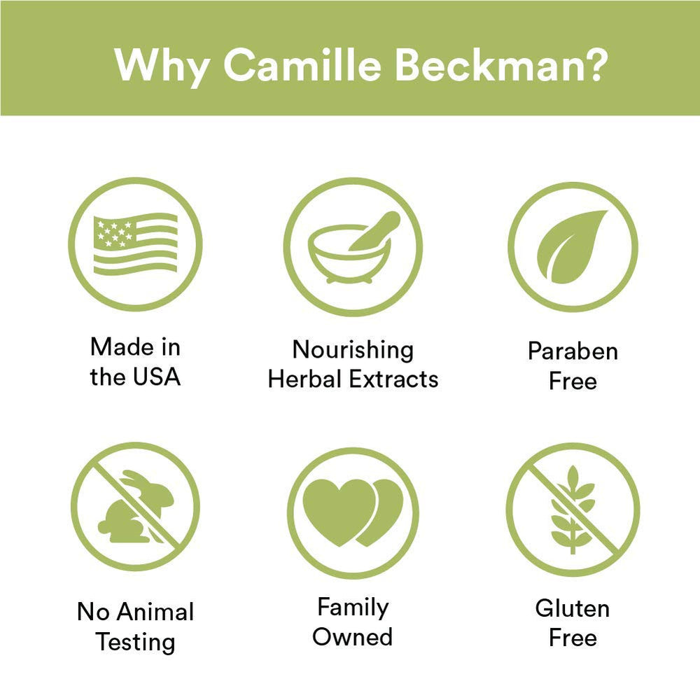 Camille Beckman Crème Mains emballage 6 oz pratique.