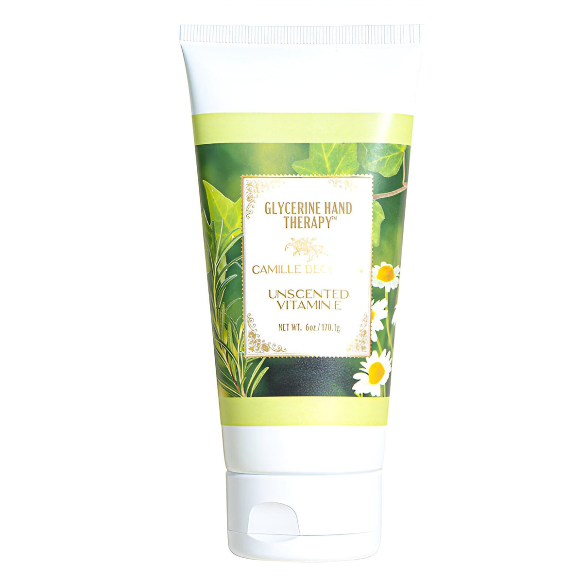 Camille Beckman Crème Mains Glycerine Vitamine E sans parfum, hydratante.