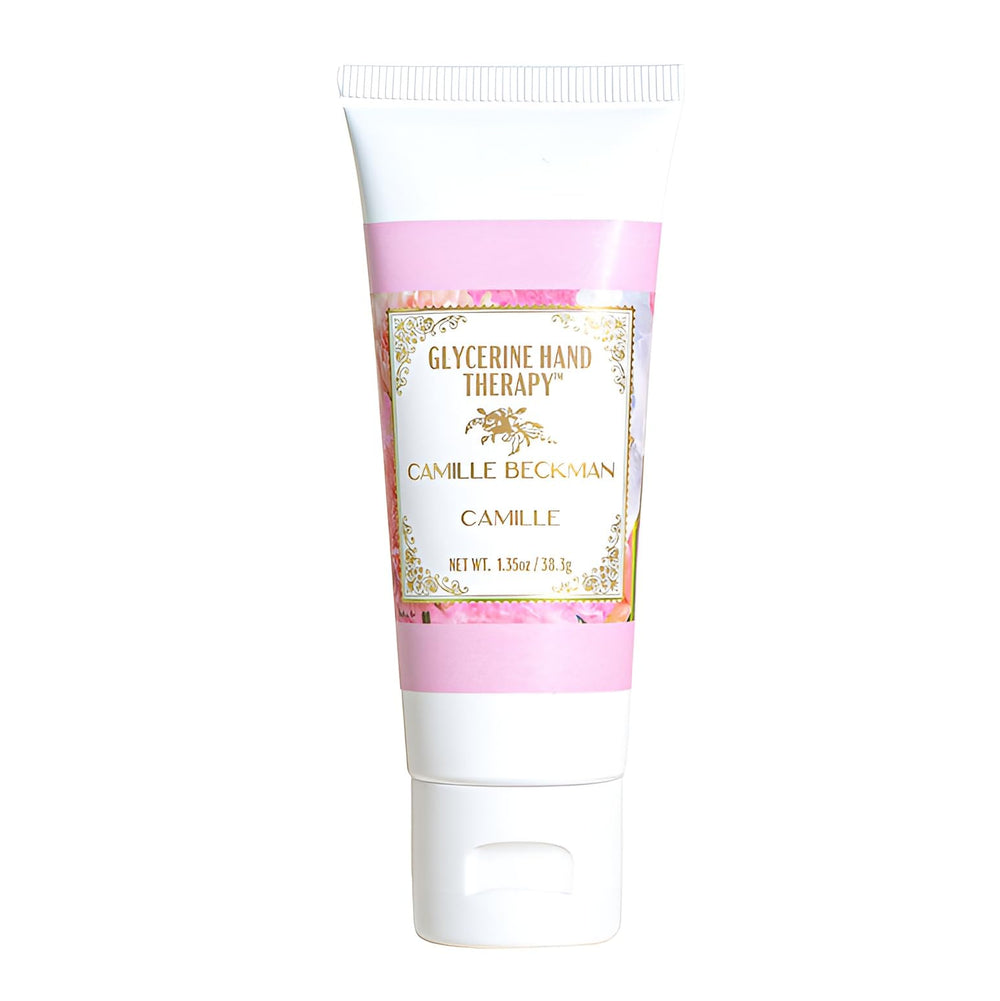 Camille Beckman crème mains Signature, flacon élégant, hydratation durable.