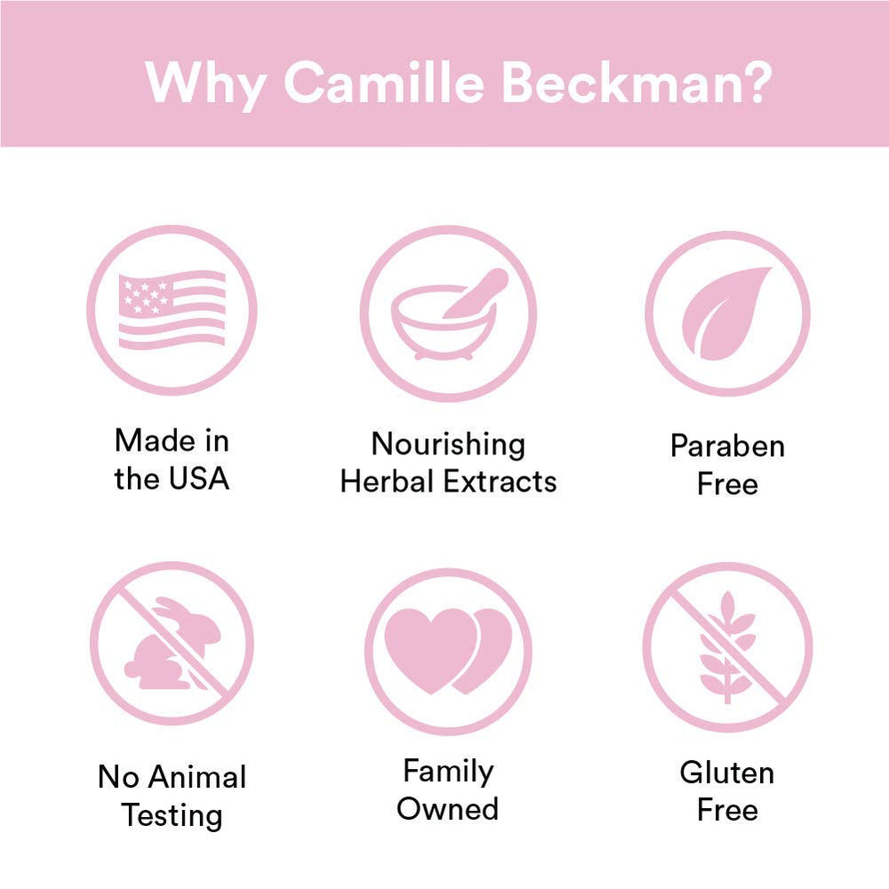 Emballage premium Camille Beckman Crème Mains glycérine eau de rose