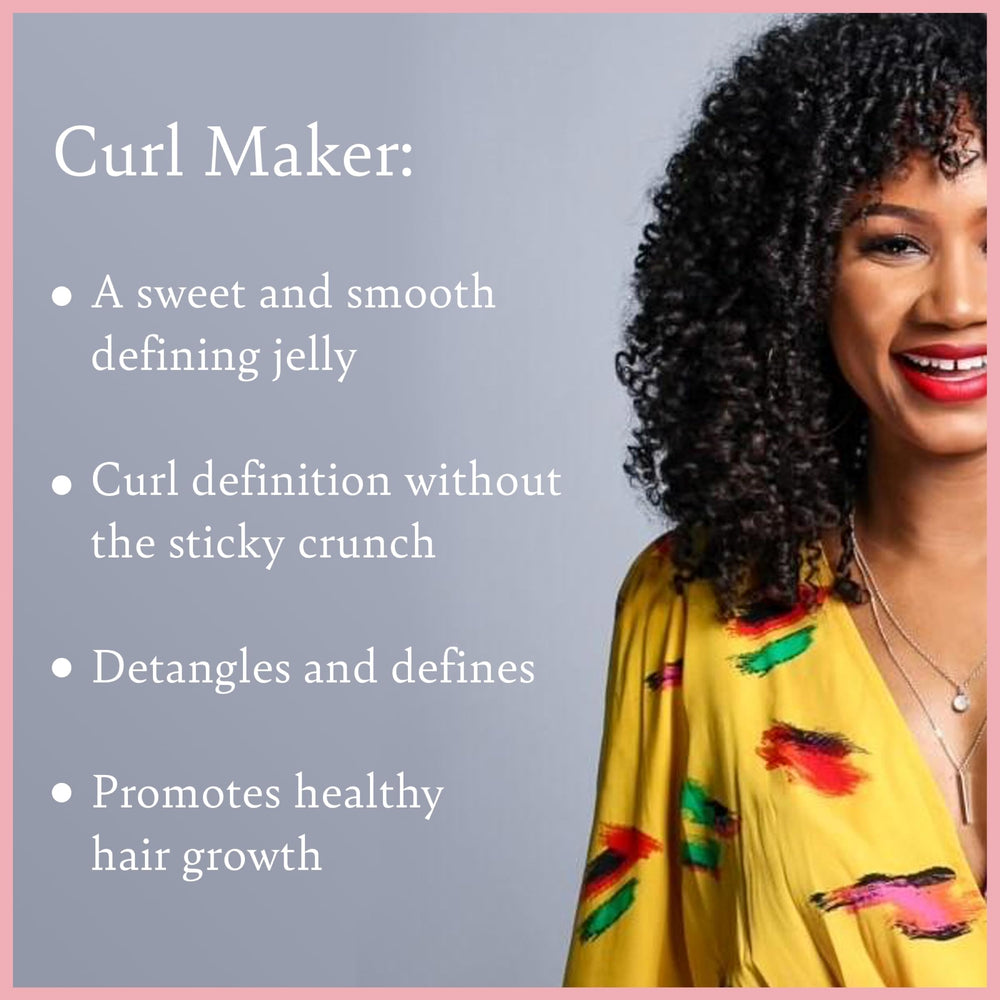 Camille Rose Curl Maker – routine coiffage adaptée à tous types et textures pour cheveux variés.