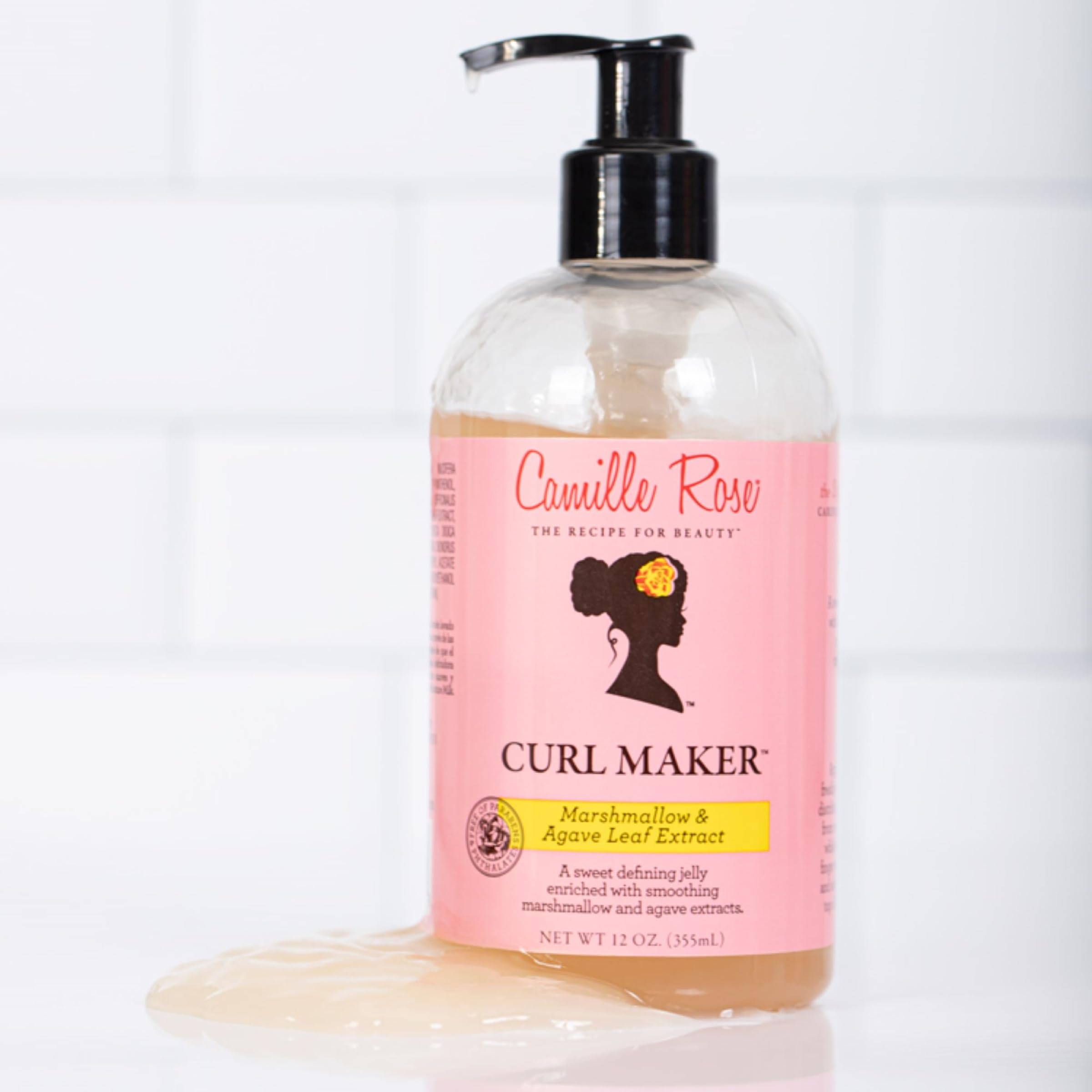 Camille Rose Curl Maker – superposer Curl Love Moisture Milk pour résultats définis et hydratation supérieure.