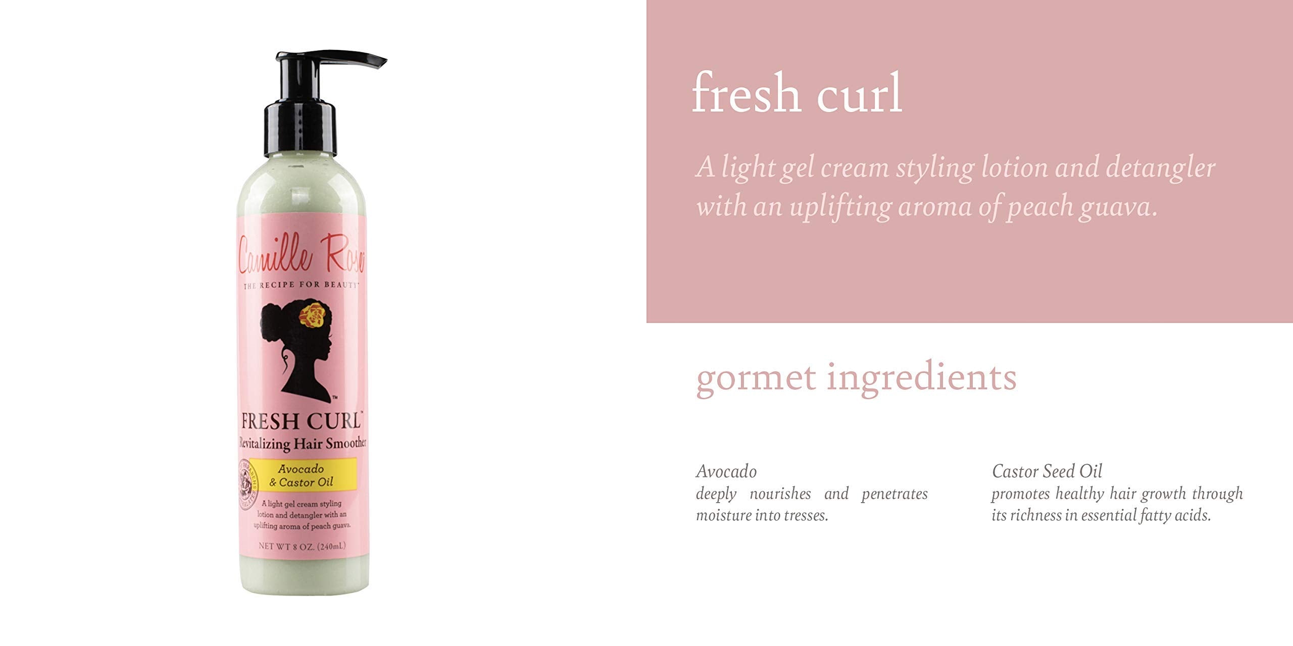 Camille Rose Fresh Curl - démonstration d’application pour démêler et lisser les boucles.