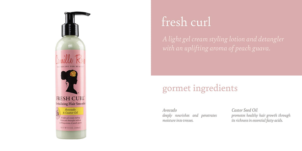 Camille Rose Fresh Curl - démonstration d’application pour démêler et lisser les boucles.