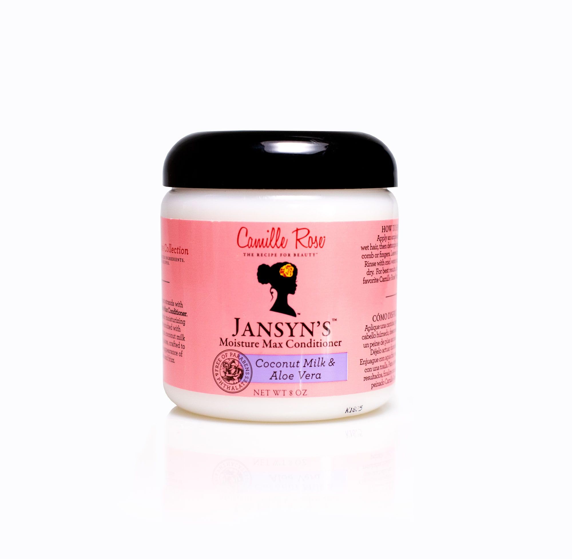 Camille Rose Jansyn’s Moisture Max : bouteille élégante et hydratation en profondeur pour cheveux secs