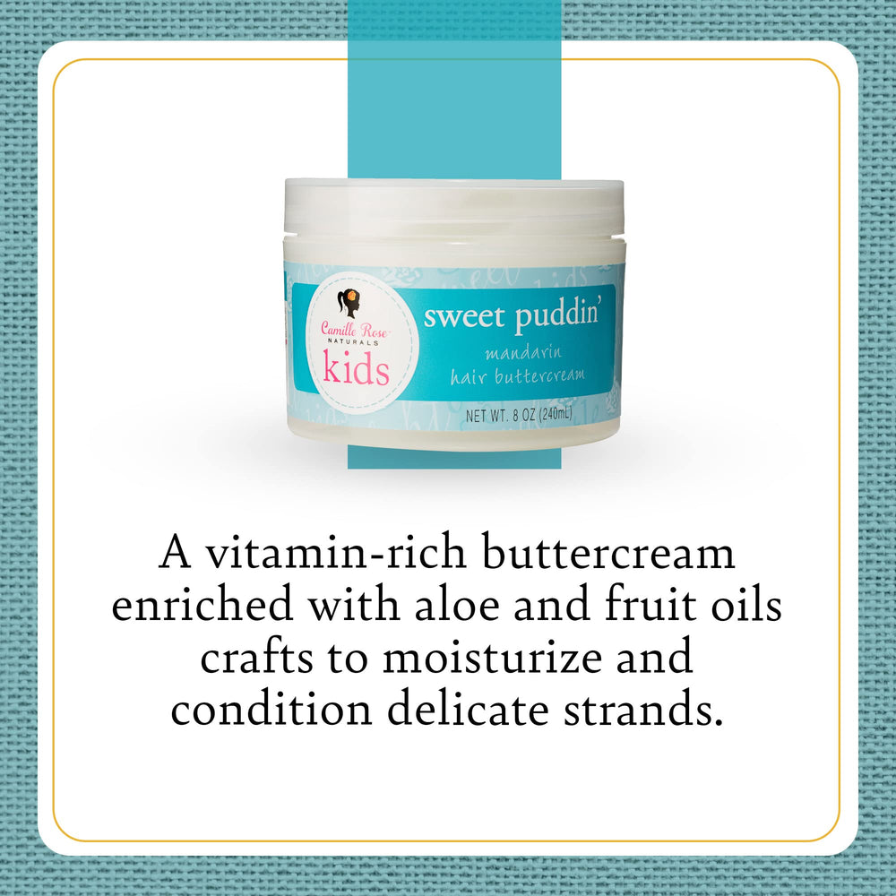 Camille Rose Kids Sweet Puddin’, texture crème nourrissante pour cheveux délicats