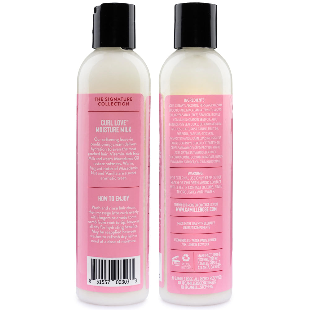 Camille Rose Lait Sans Rinçage démelage cheveux : application facilitée.