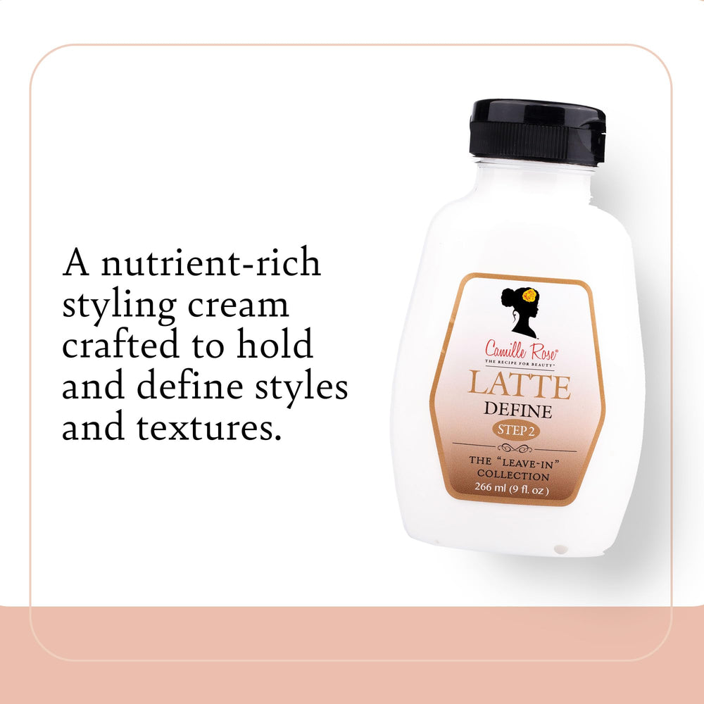 Camille Rose Latte Define: texture crème facilitant l'application sur cheveux texturés