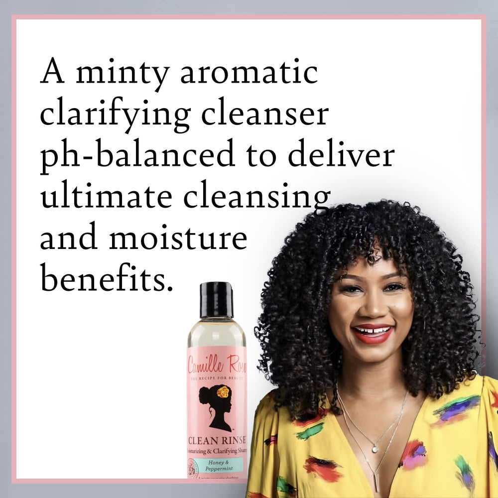 Camille Rose Shampoing mousse-lavage, mousse généreuse pour cheveux propres et faciles à démêler