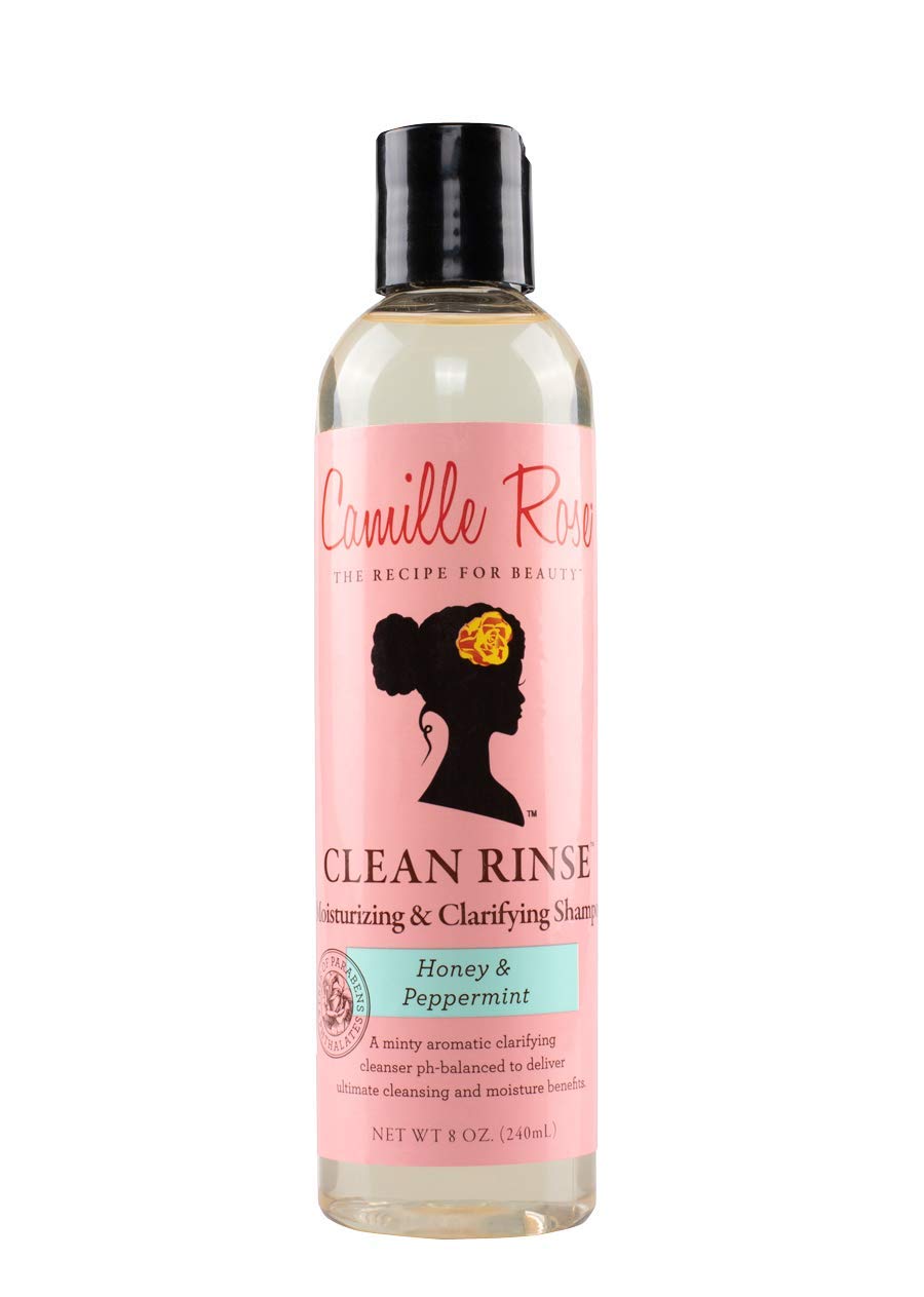 Camille Rose Shampoing nettoyant en bouteille, élimine les résidus sans dessécher
